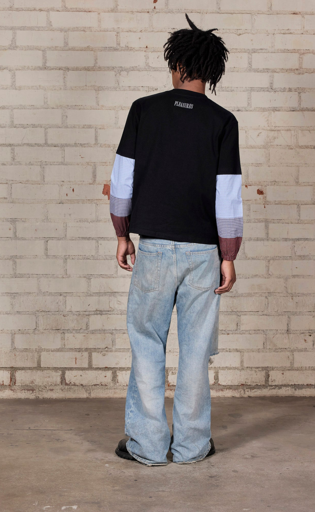 TARTAN HEAVYWEIGHT BLACK LONGSLEEVE