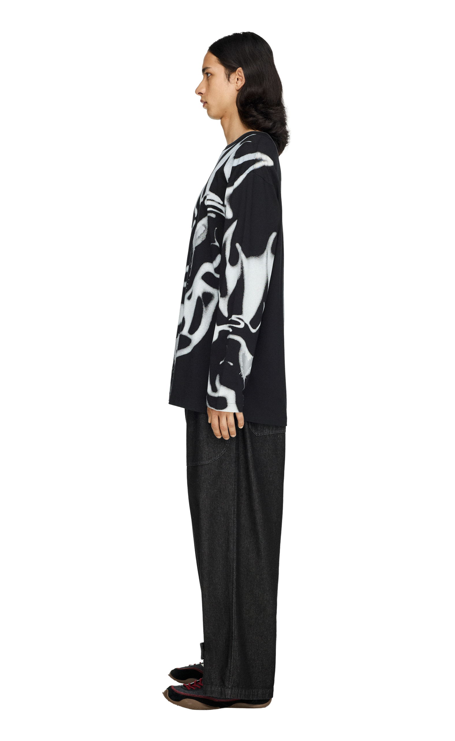 Y-3 CHITO GRAPHIC BLACK LONGSLEEVE