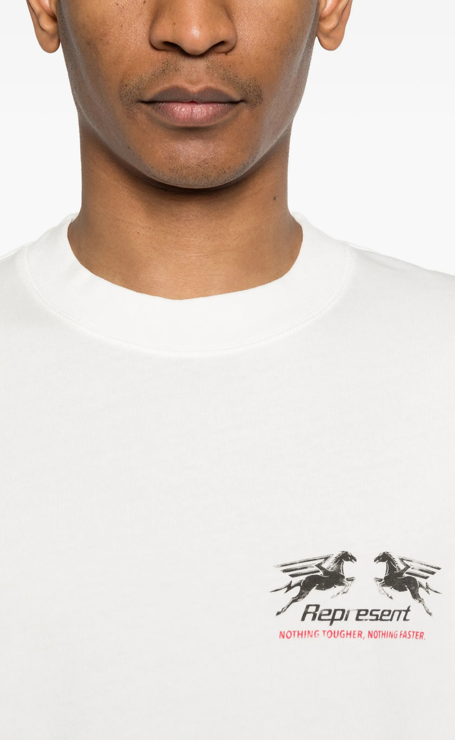 24 HOUR SERVICE FLAT WHITE T-SHIRT