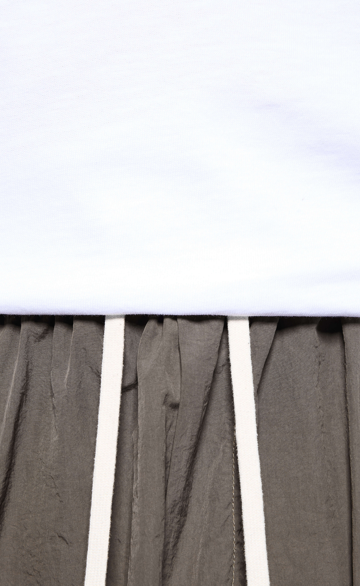 GARMENT DYE WIDE LEG DEEP KHAKI SHORTS