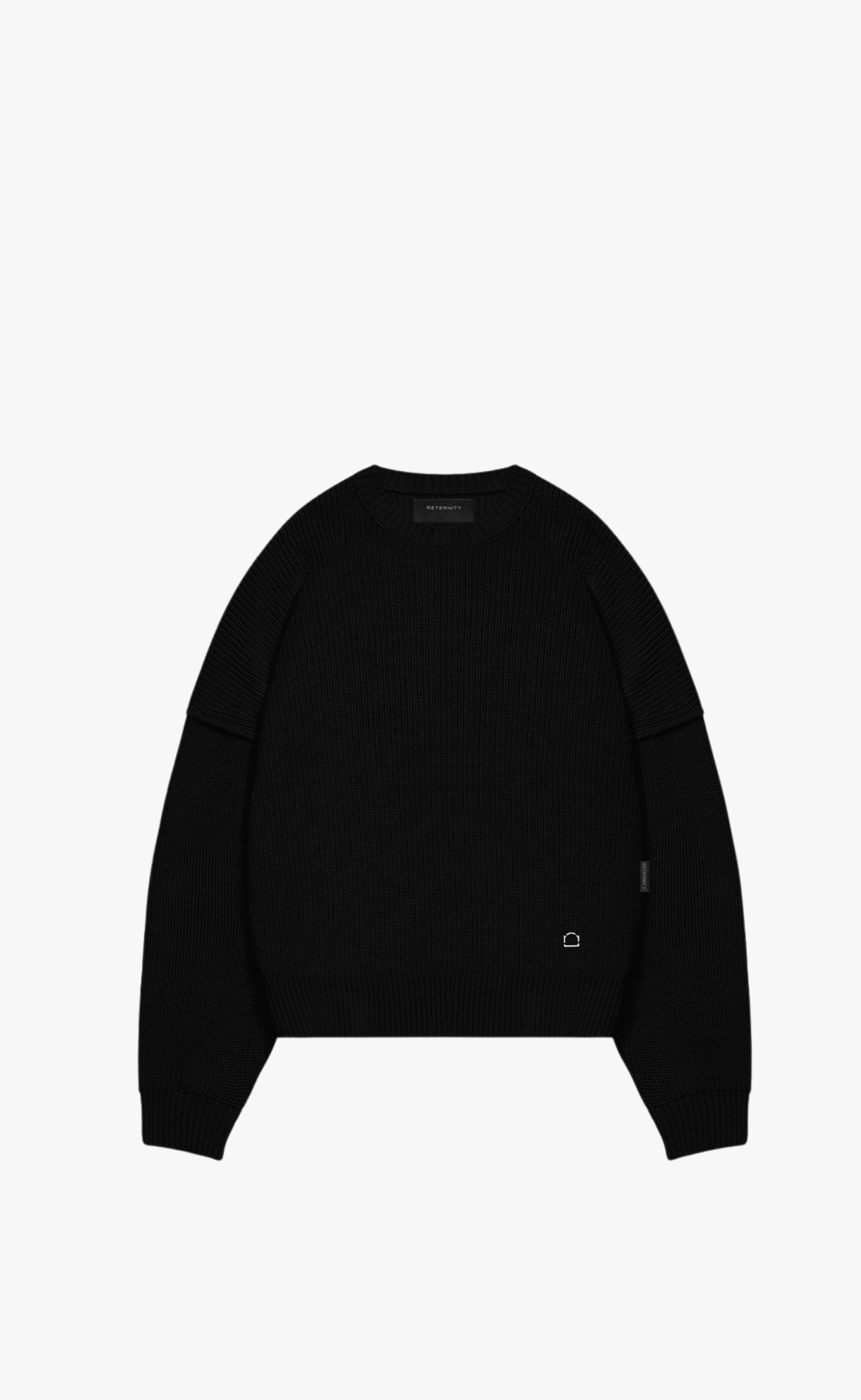CREATIVE DEPT KNIT BLACK SWEATER