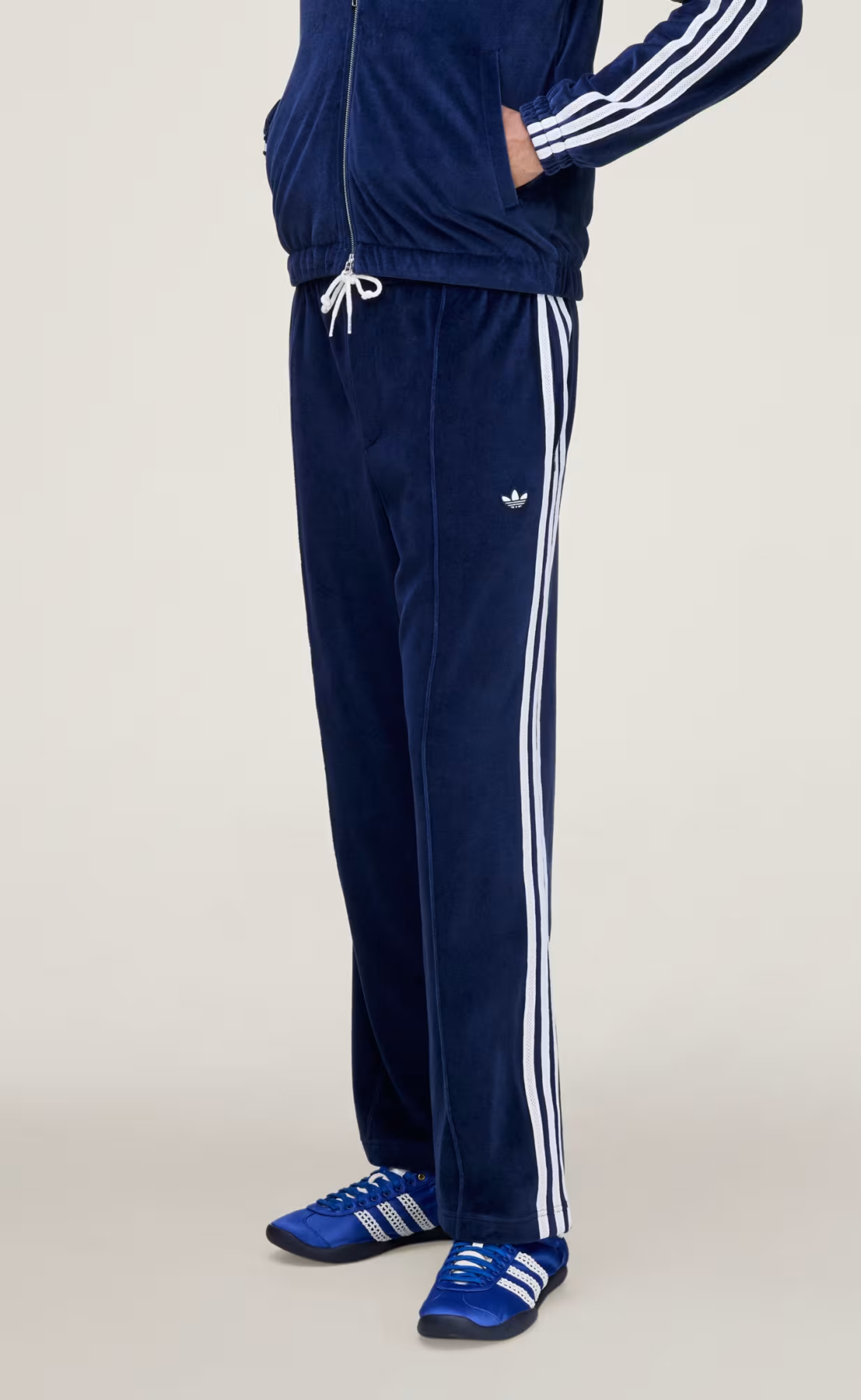 WB VELOUR COLLEGIATE NAVY PANTS