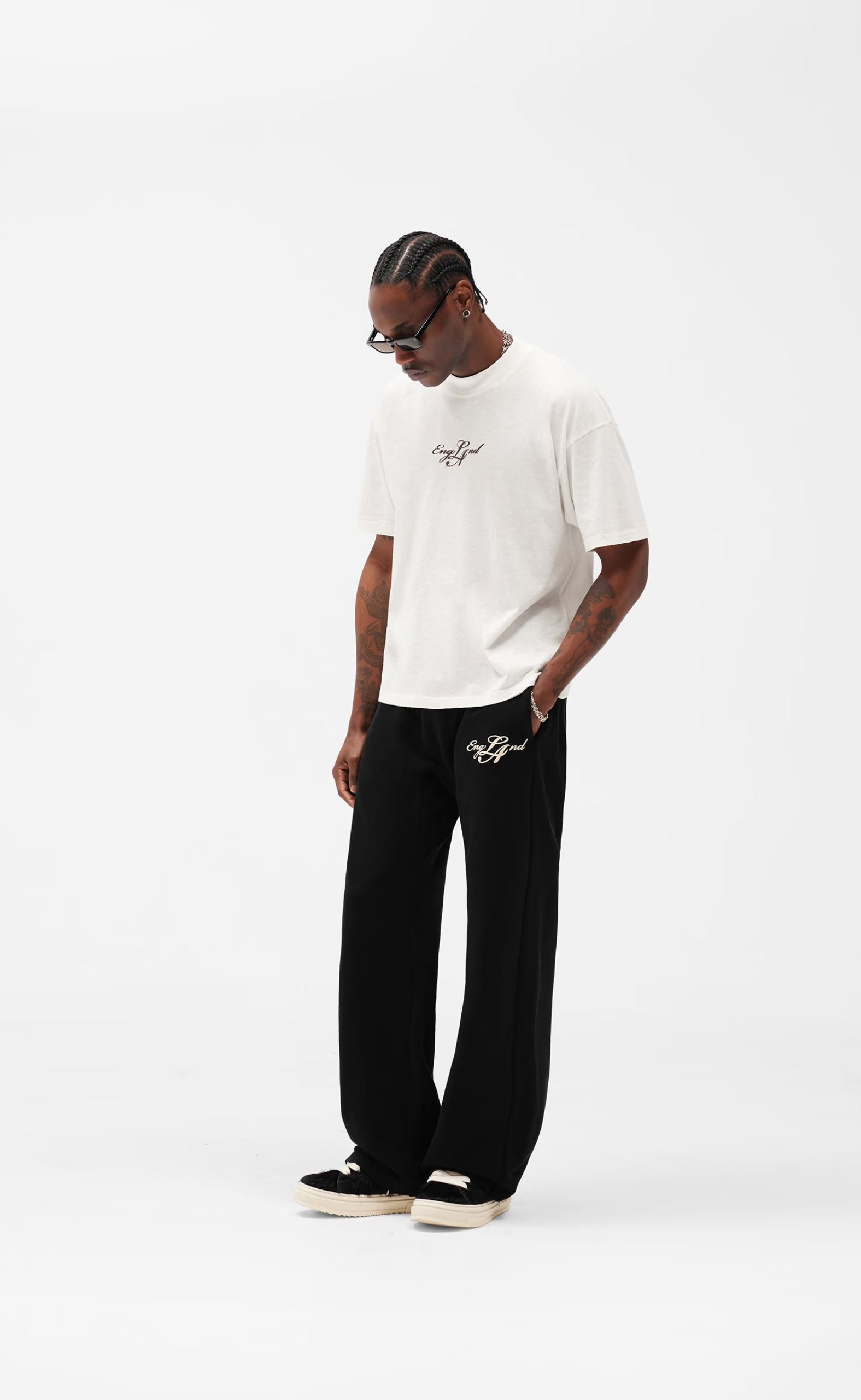 ENGLAND FLAT WHITE T-SHIRT