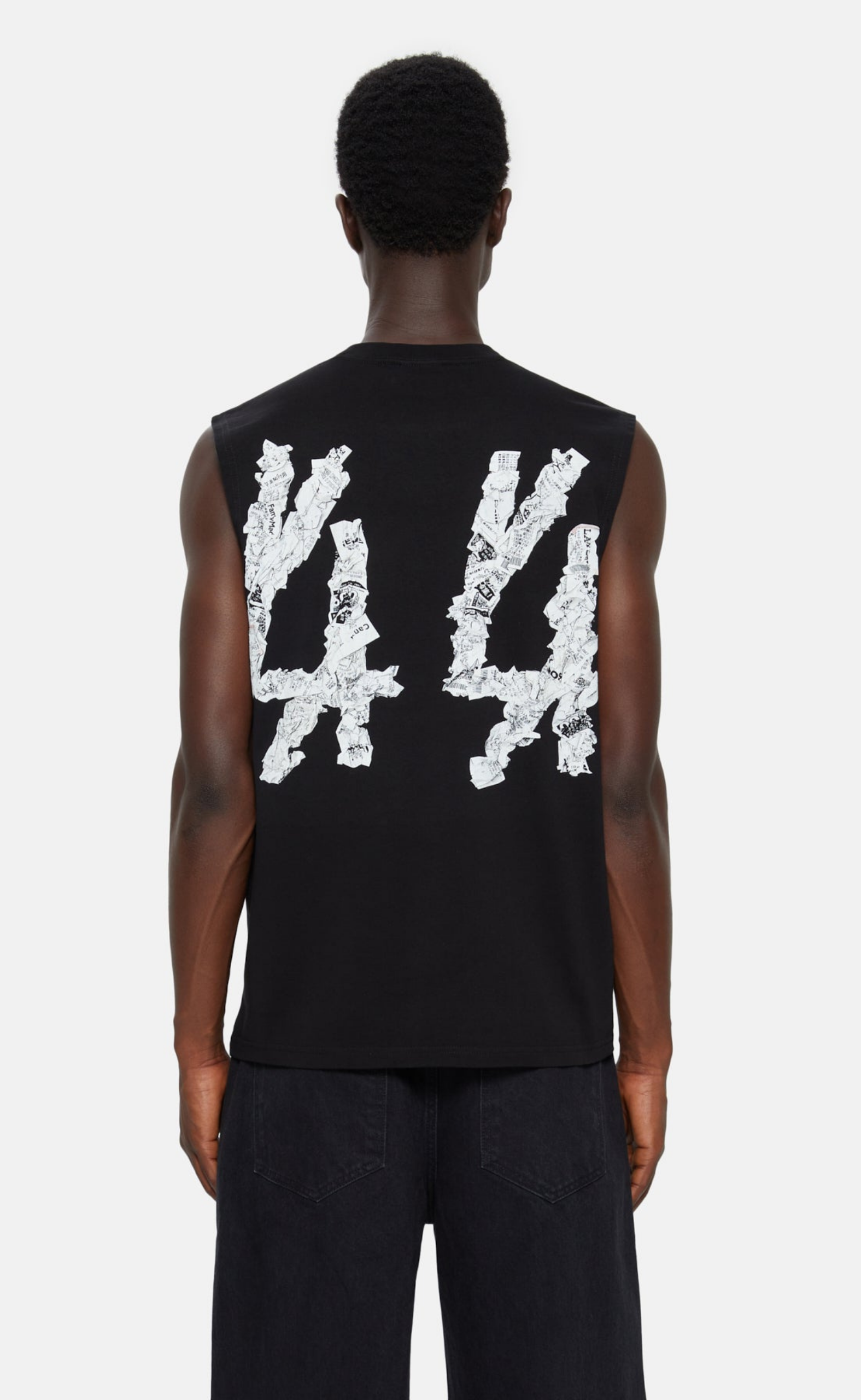 PRODUCT SLEEVELESS BLACK T-SHIRT