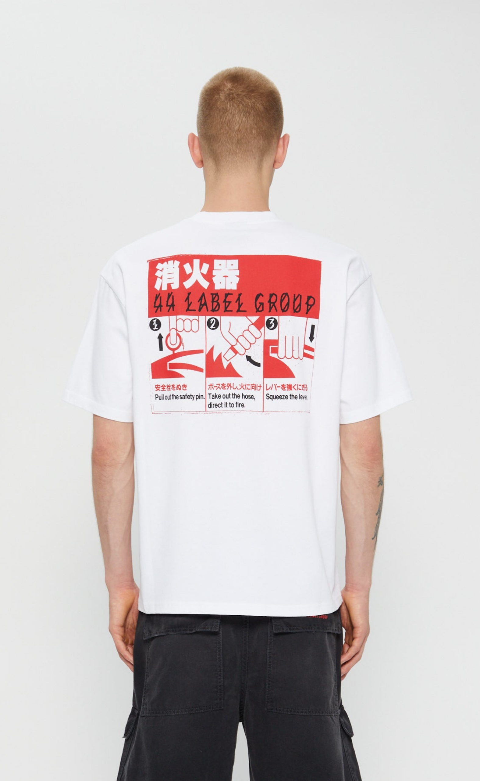 ESTINGUISHER OPTICAL WHITE T-SHIRT