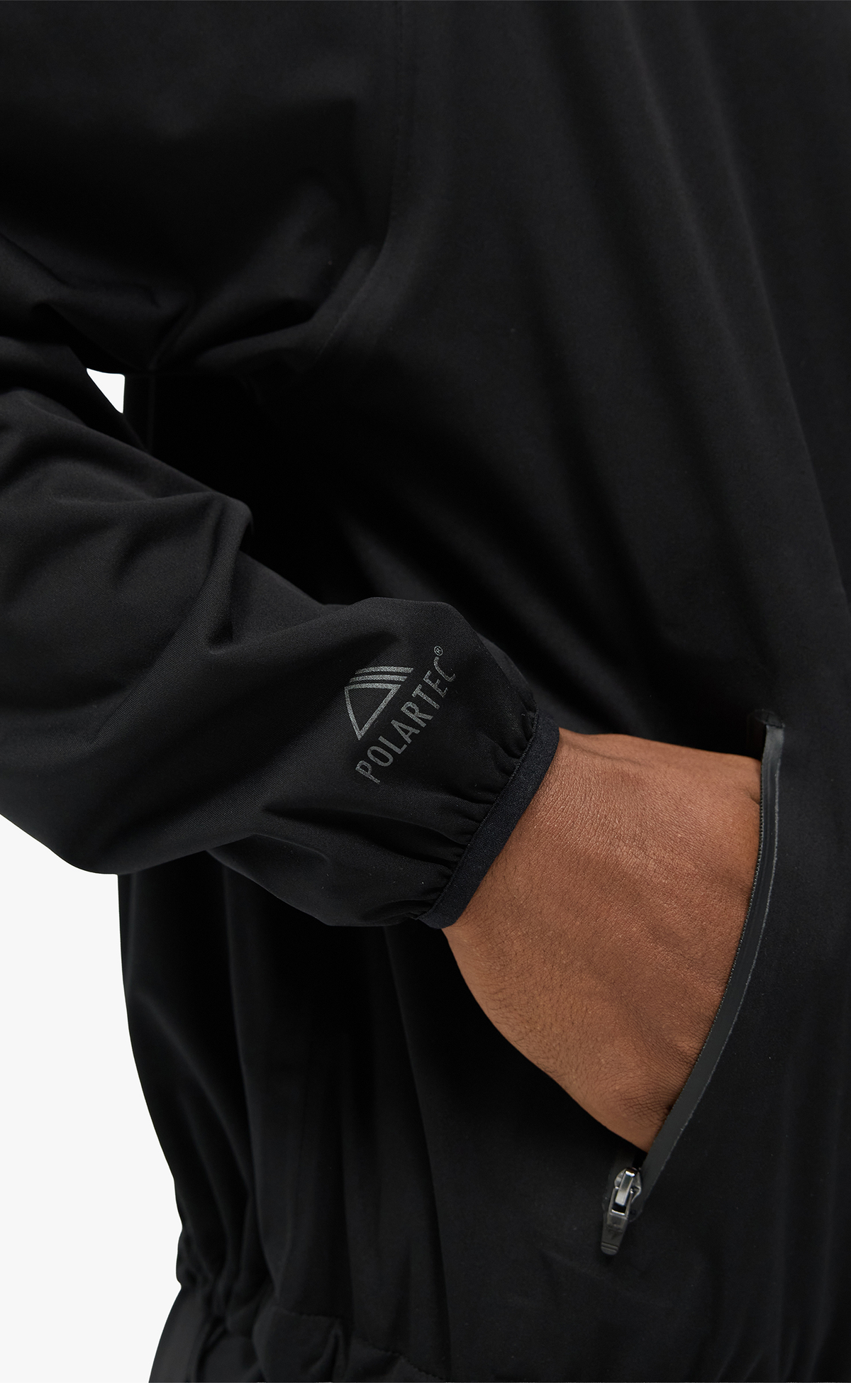 247 POWER SHIELD WINDBREAKER JET BLACK JACKET