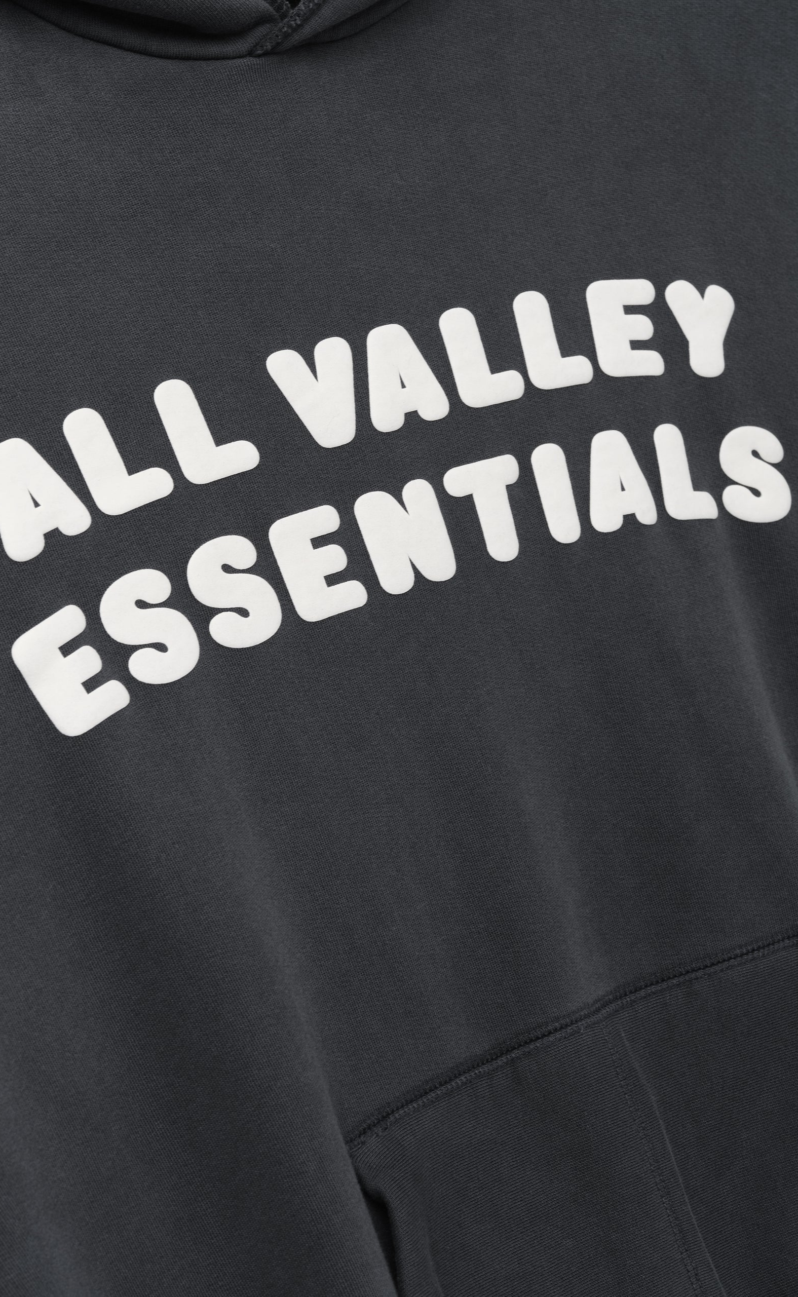 90S WASHED IRON GREY HOODIE