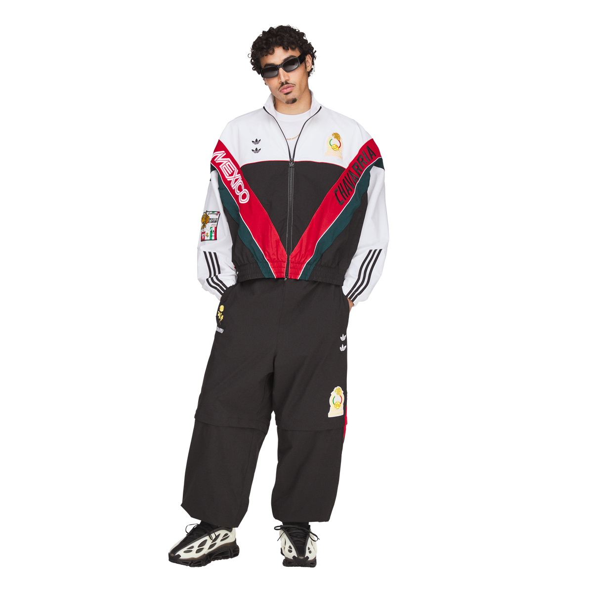 CHAVARRIA CDM WOVEN TRACK WHITE BLACK JACKET