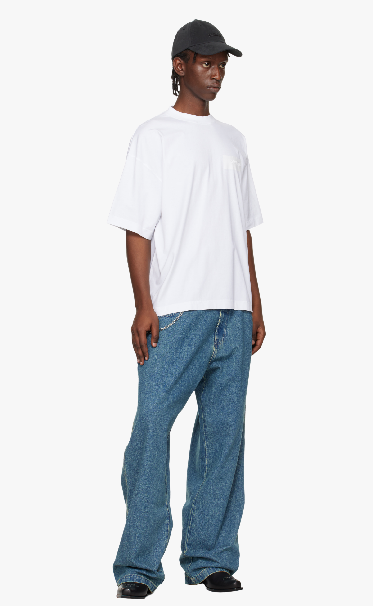 TAPED LOGO WHITE T-SHIRT