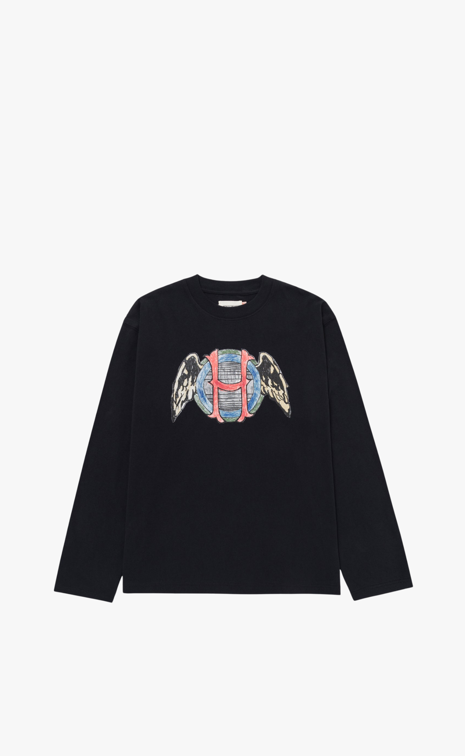 HONOR WINGS BLACK LONGSLEEVE