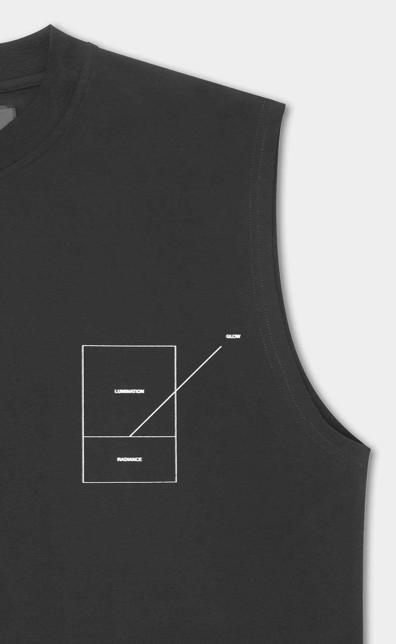 RETINA SLEEVES DARK GREY T-SHIRT