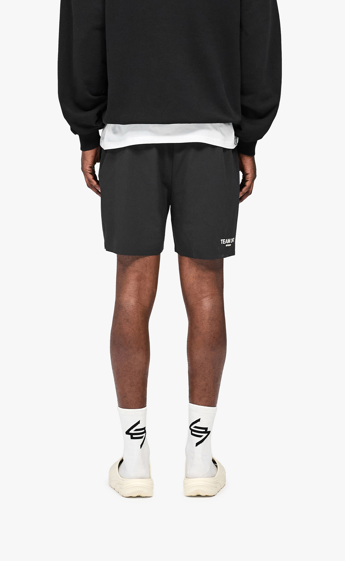 247 FUSED JET BLACK SHORTS