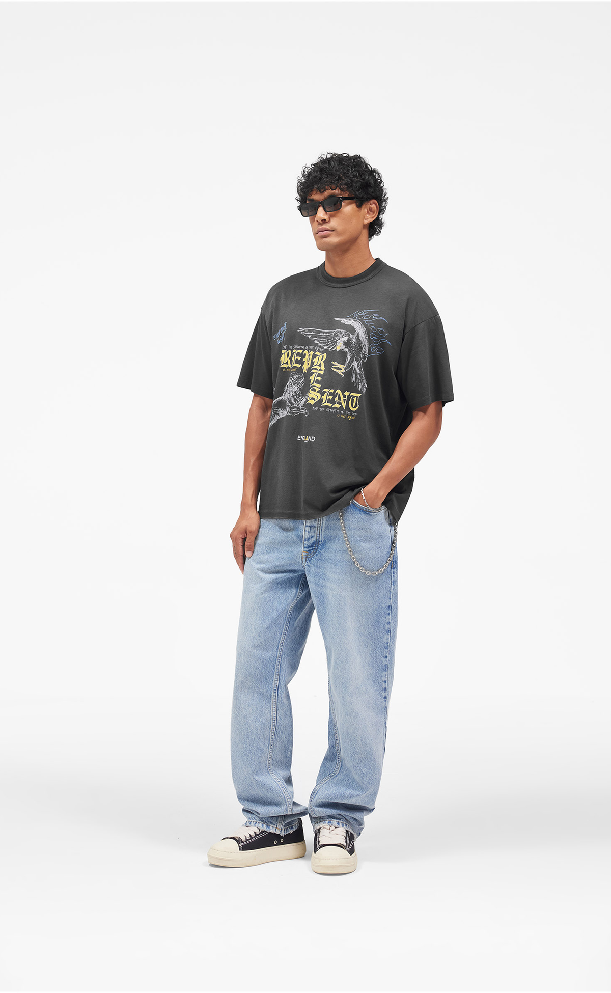 ENEMY WASHED BLACK T-SHIRT