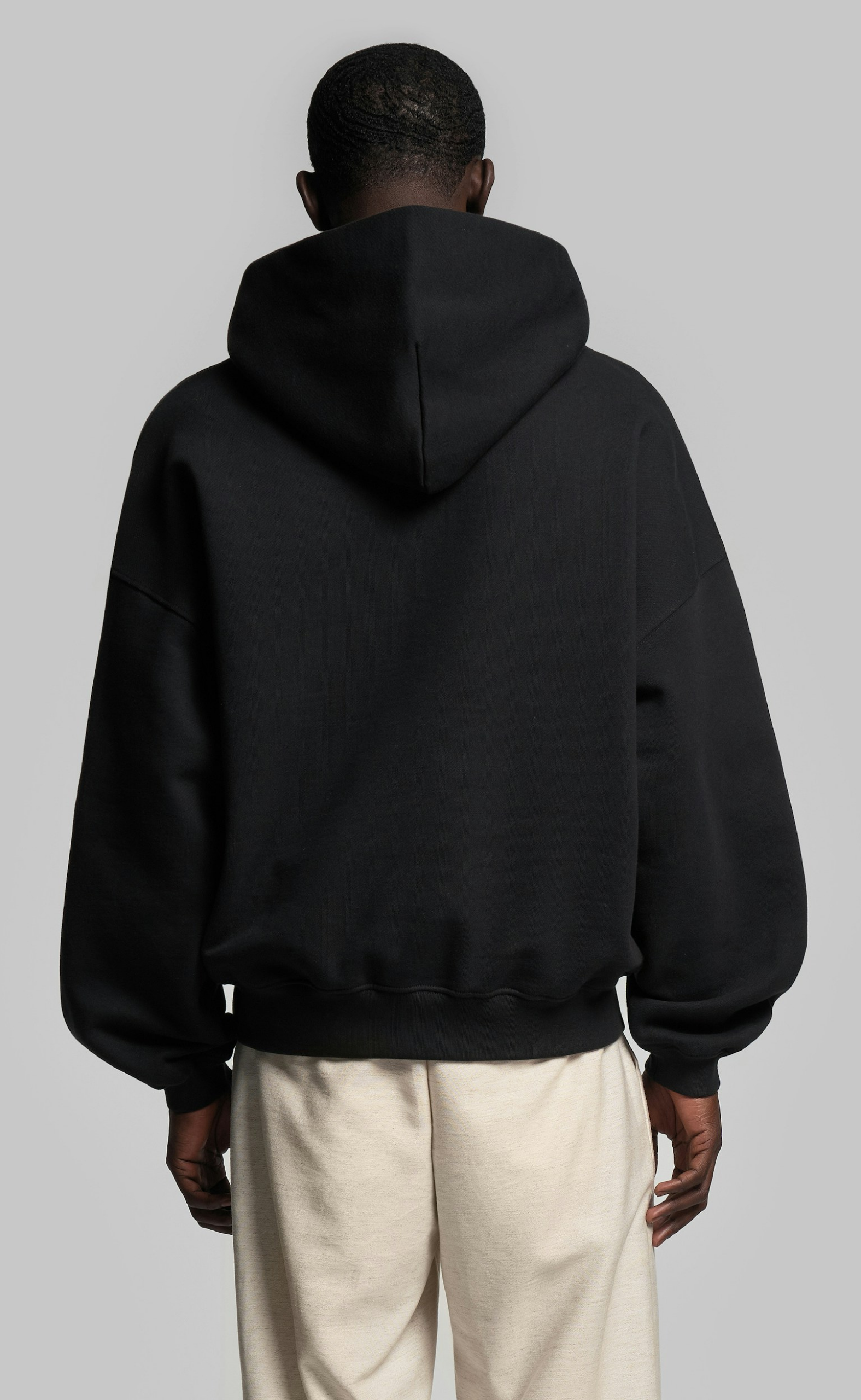 MARCEJ JET BLACK HOODIE