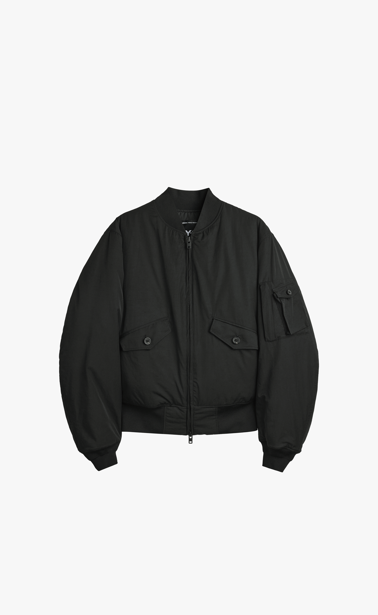 Y-3 NYLON BOMBER BLACK JACKET