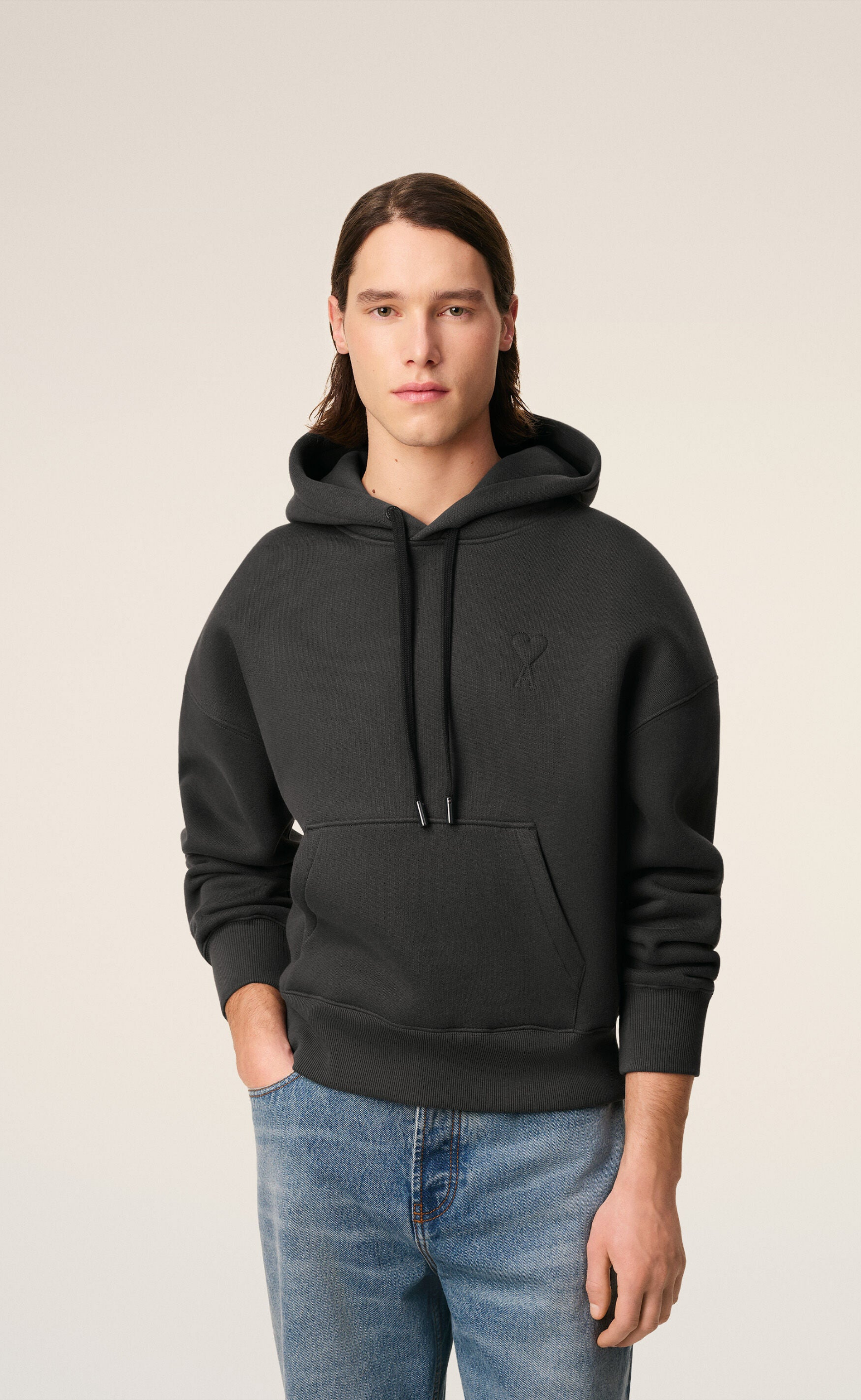 BIG ADC EMBOSSED ANTHRACITE HOODIE
