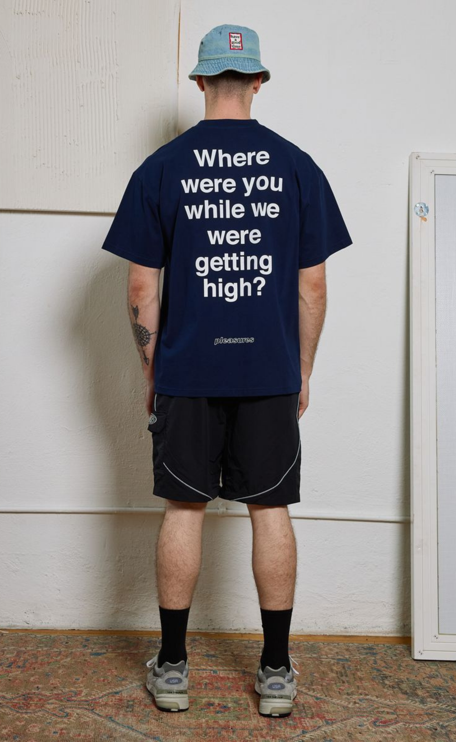 QUESTION MARK NAVY T-SHIRT