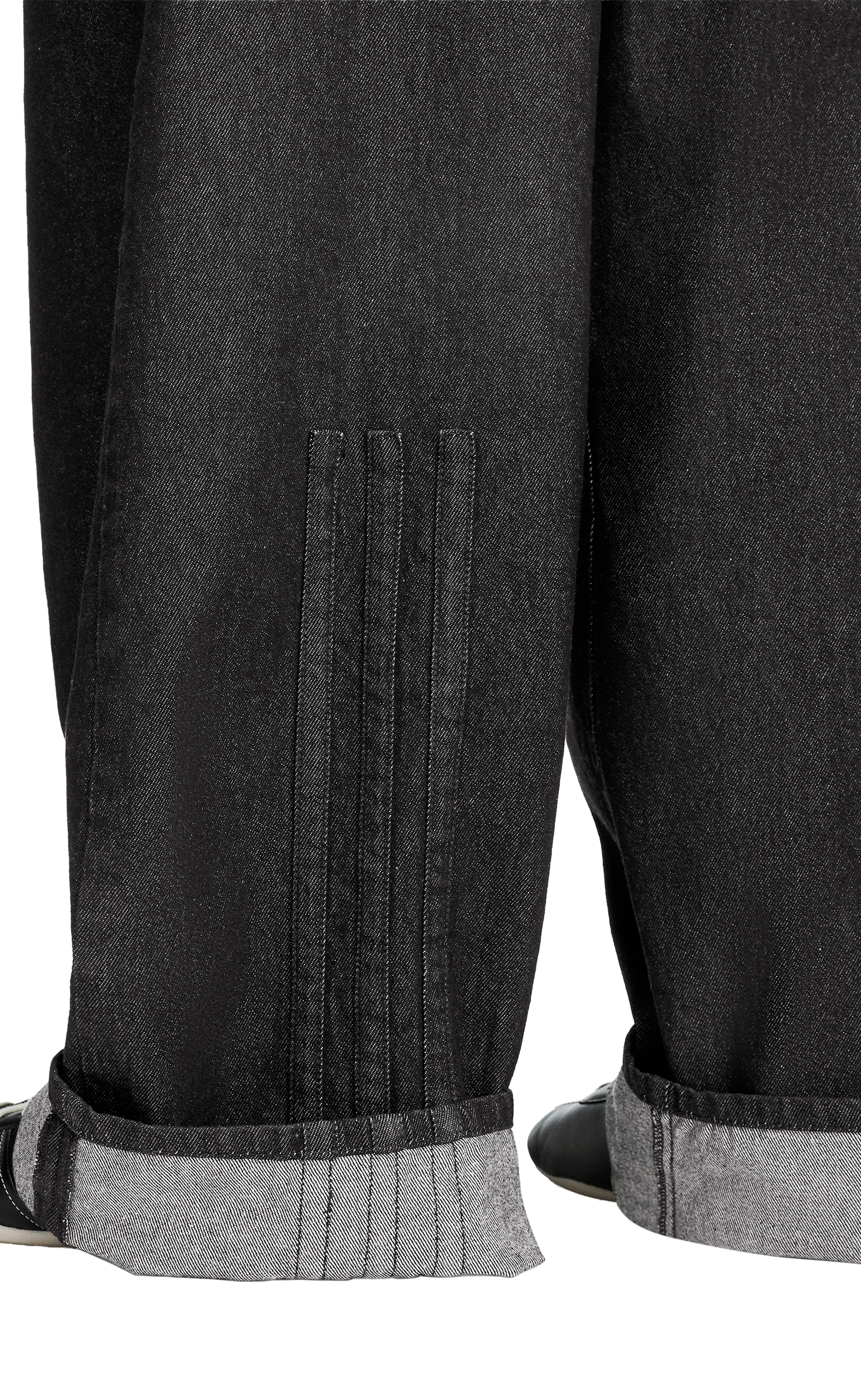 Y-3 DENIM BLACK PANTS
