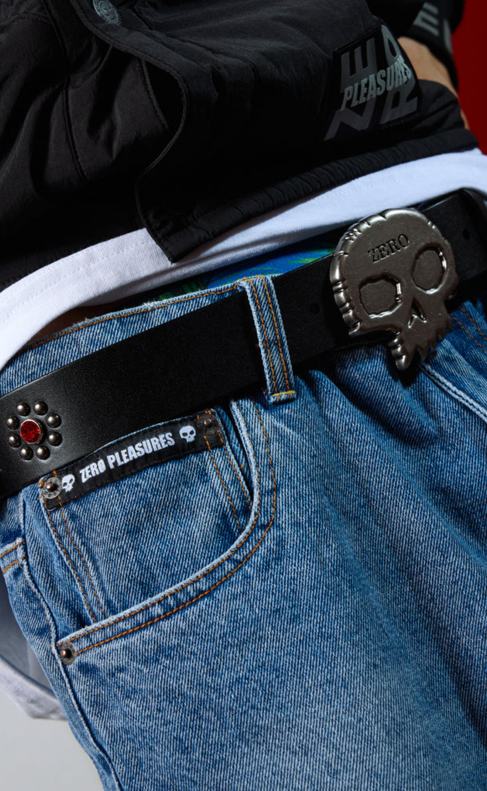 ZERO STUDDED BLACK BELT