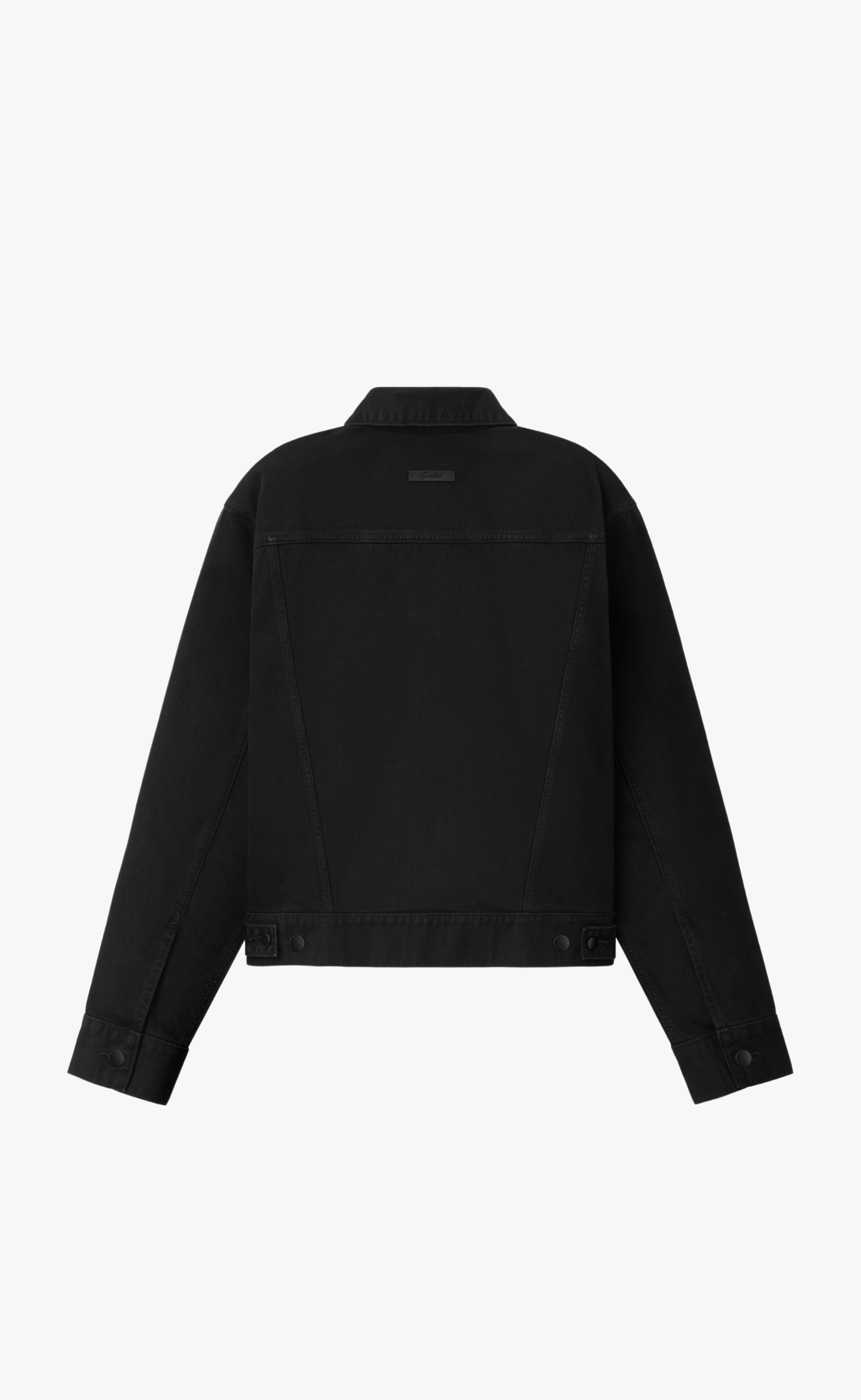 CLASSIC DENIM OVERDYED BLACK JACKET