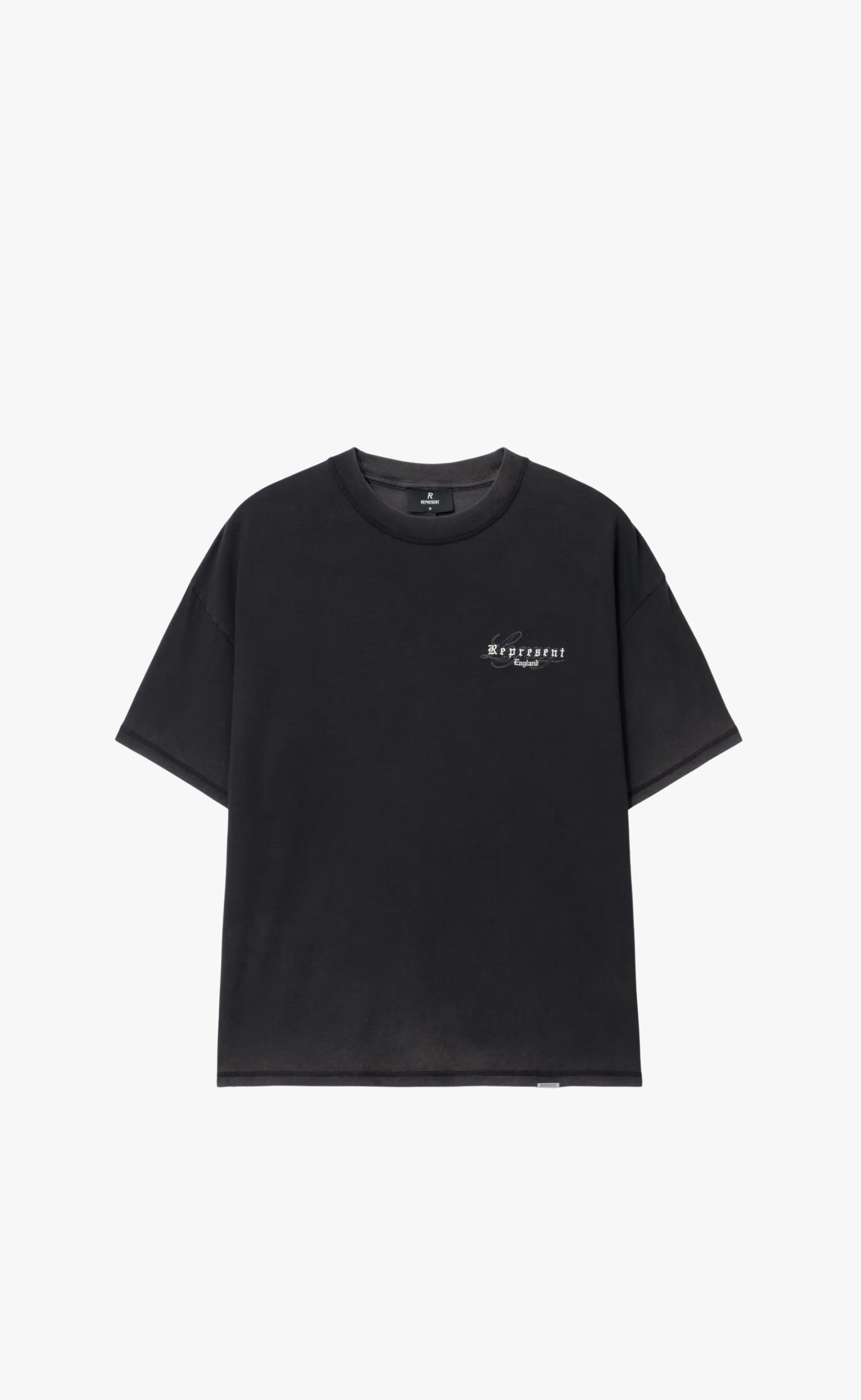 REPRESENT LEGACY OVERPRINT VINTAGE BLACK T-SHIRT