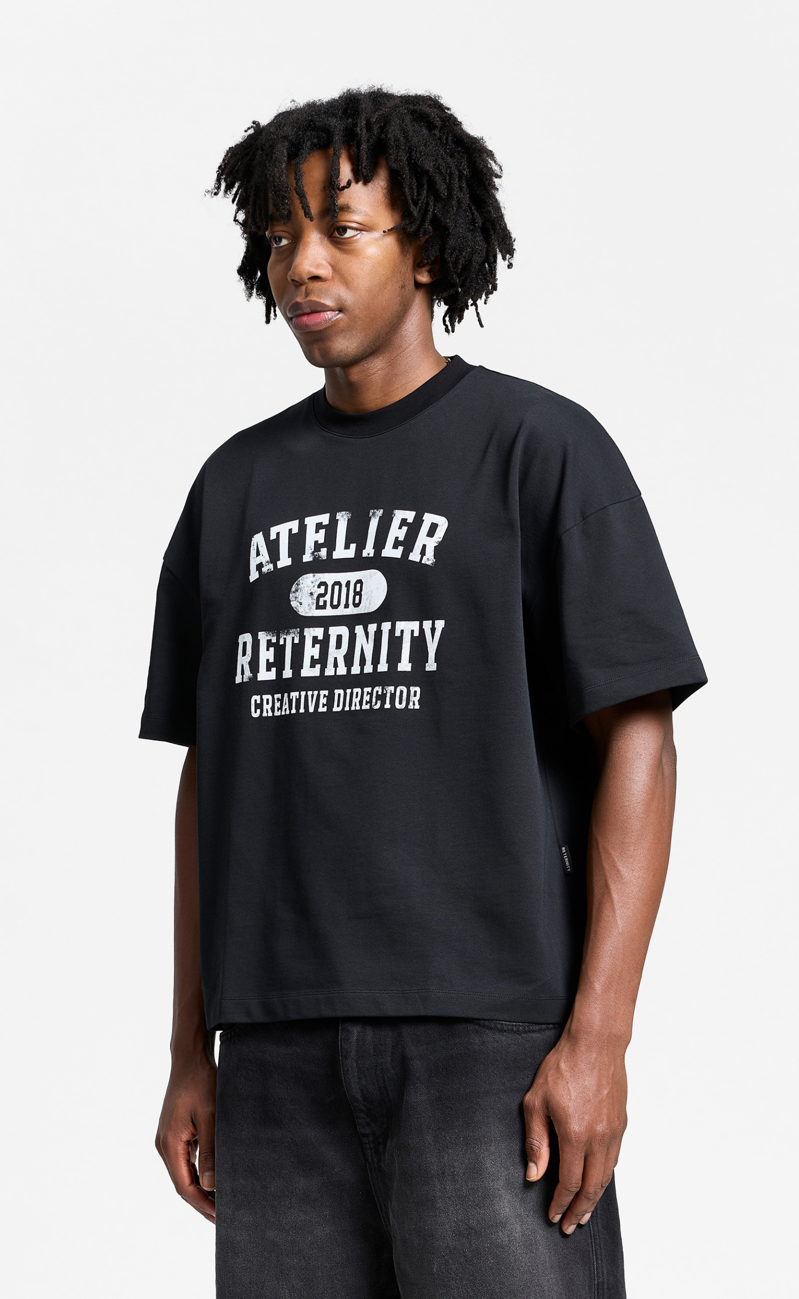 ATELIER EMBLEM BLACK T-SHIRT