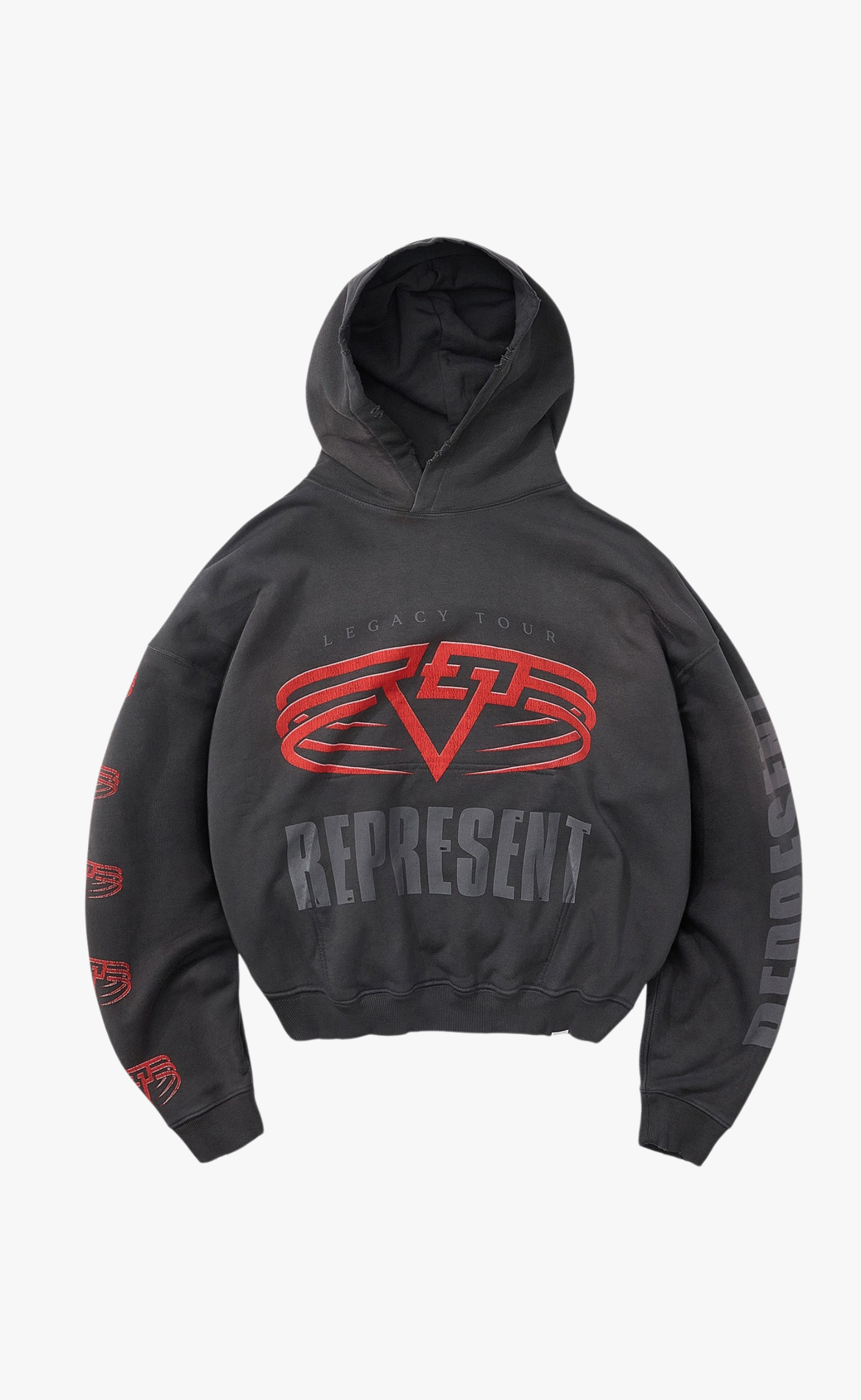 REPRESENT LIVING LEGACY TOUR SUN FADE GREY HOODIE