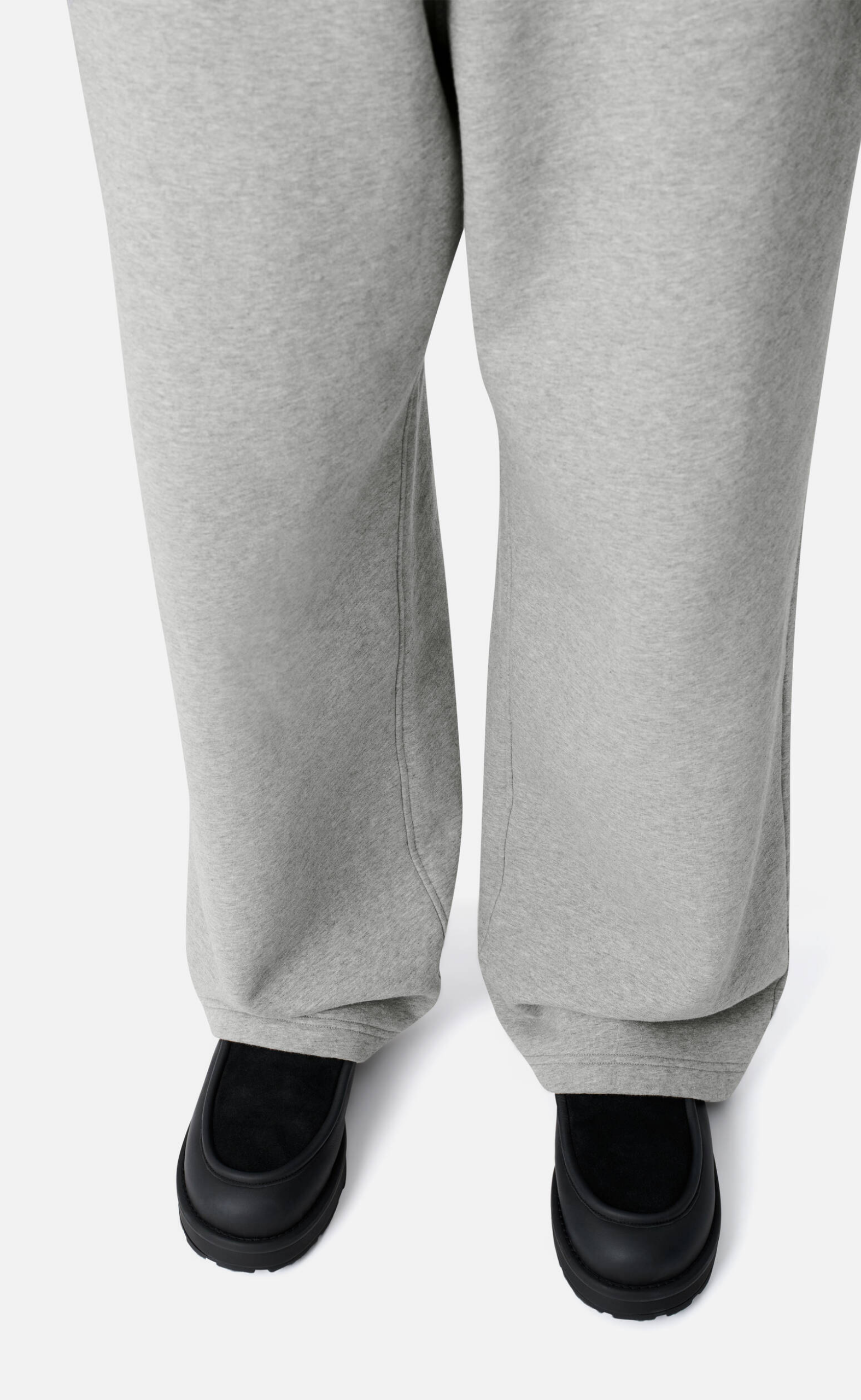 TREY TRACK GREY MELANGE SWEATPANTS