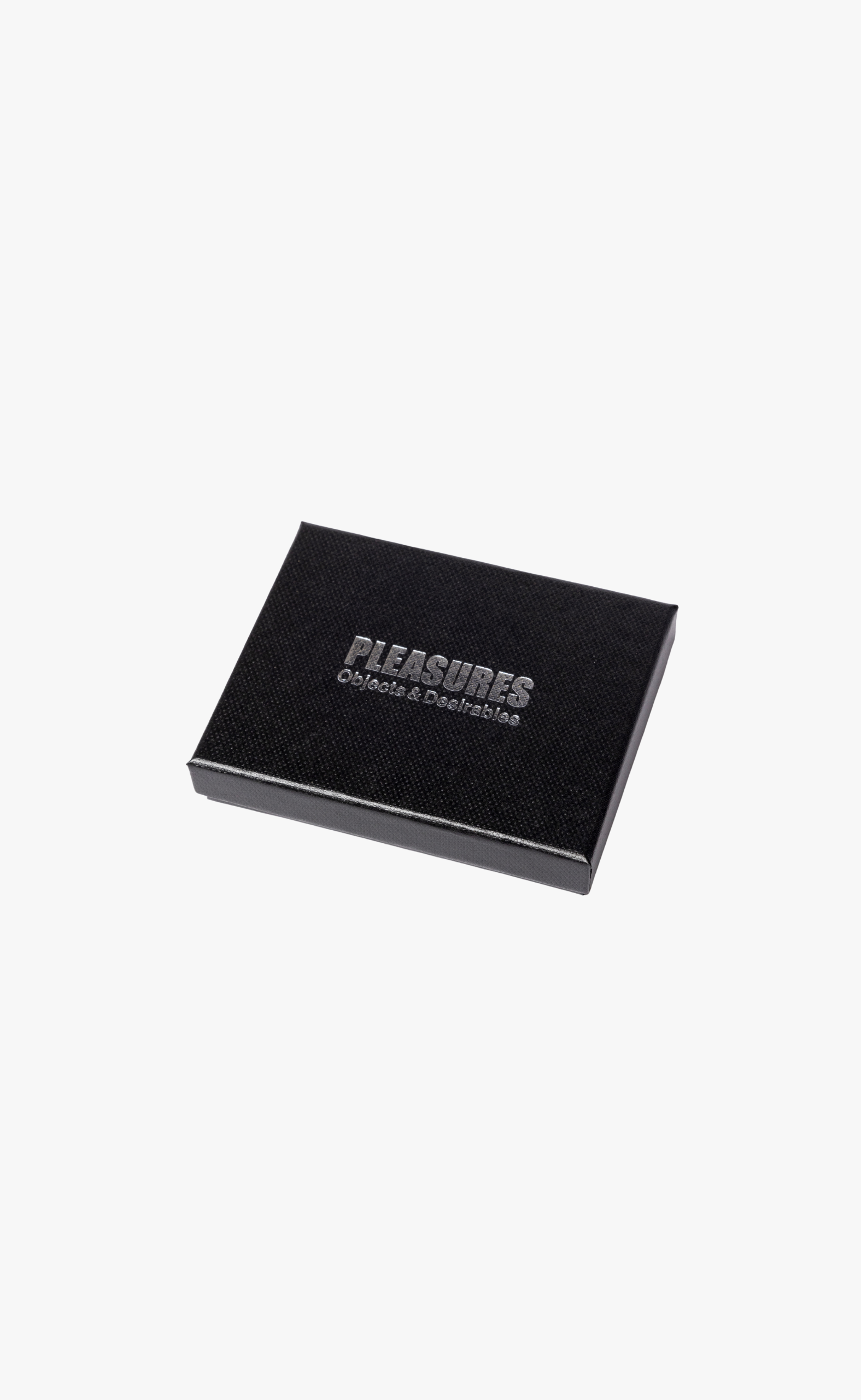 LEATHER CARD HOLDER BLACK CHAIN