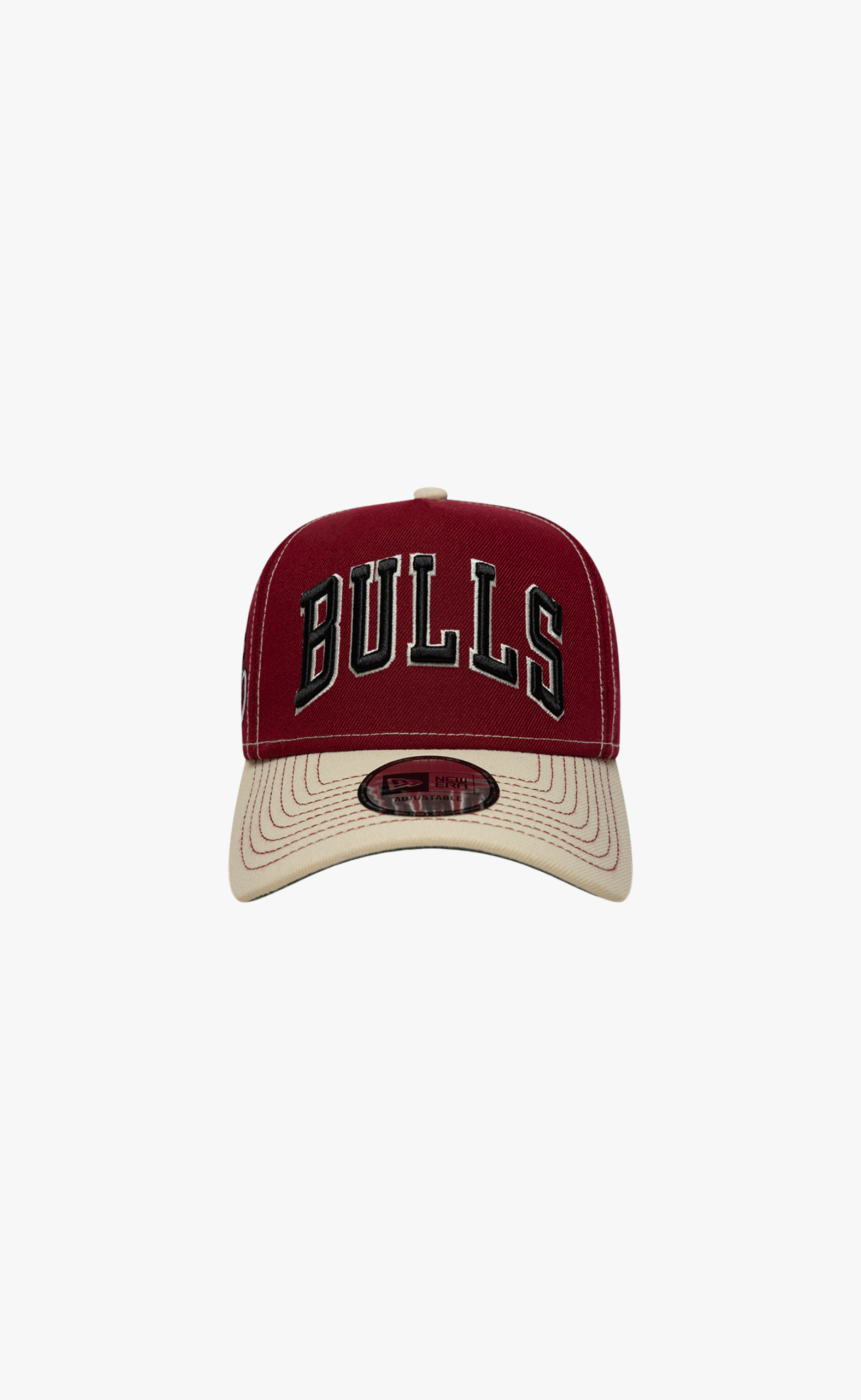 CHICAGO BULLS CITY ICON E-FRAME 9FORTY BURGUNDY CREAM HAT