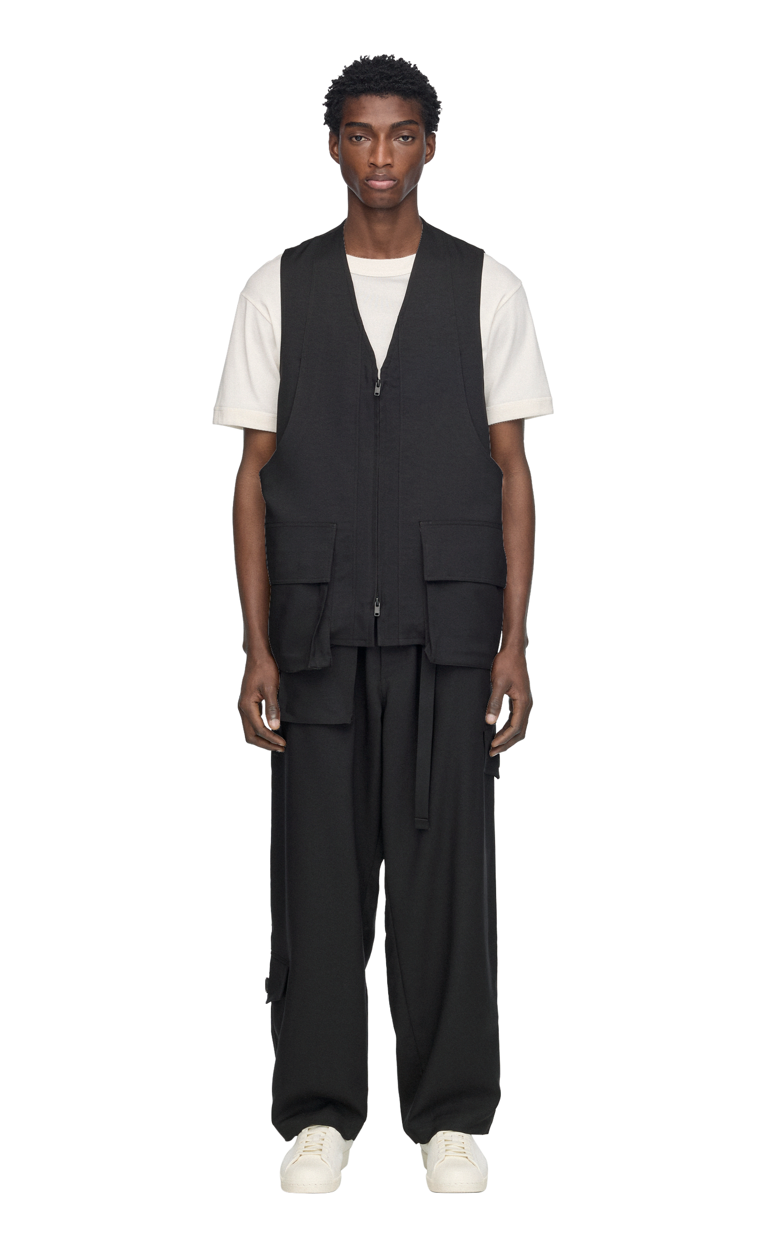Y-3 SPORT UNIFORM TAPERED BLACK PANTS