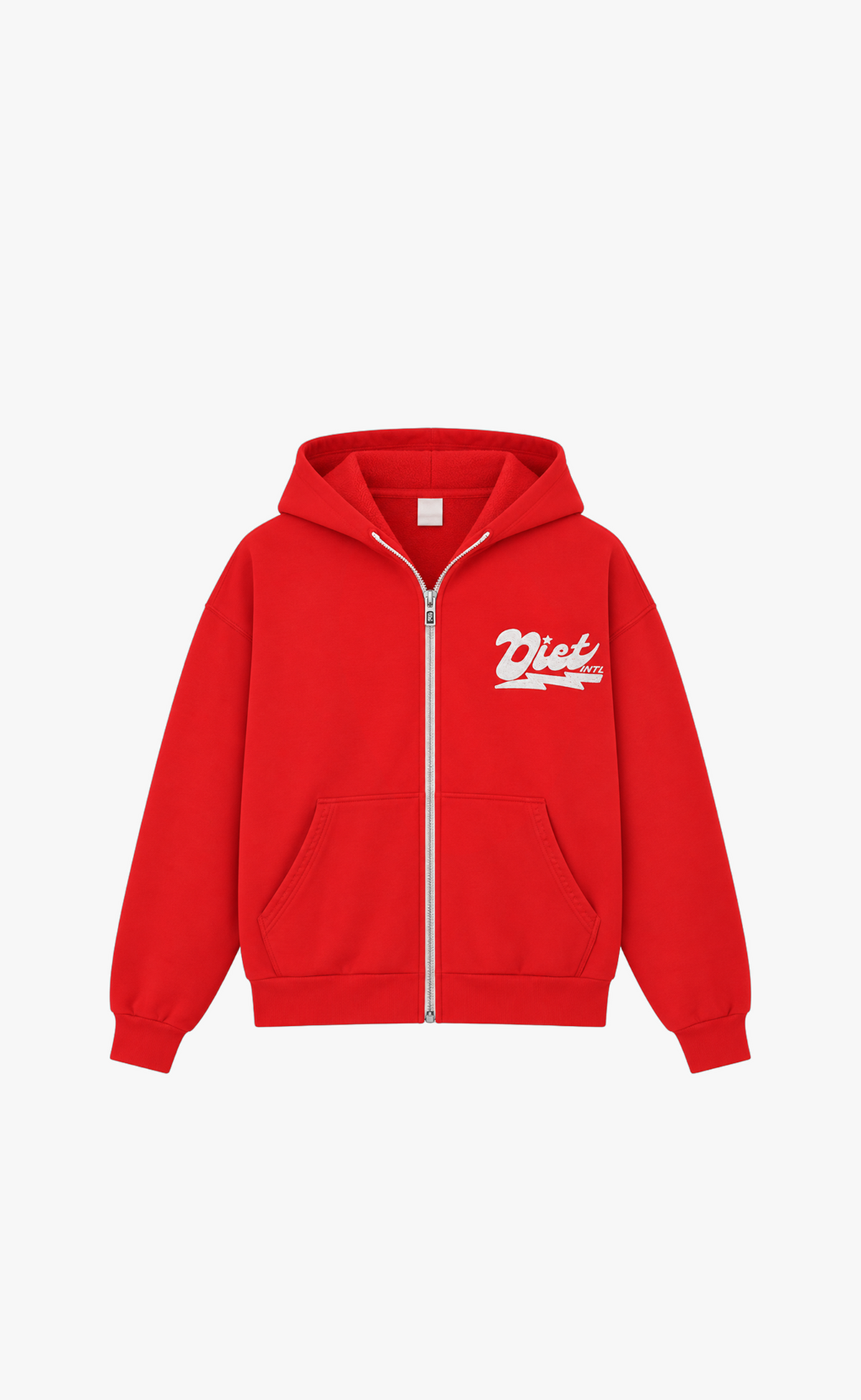 BOLT FULL ZIP RED HOODIE