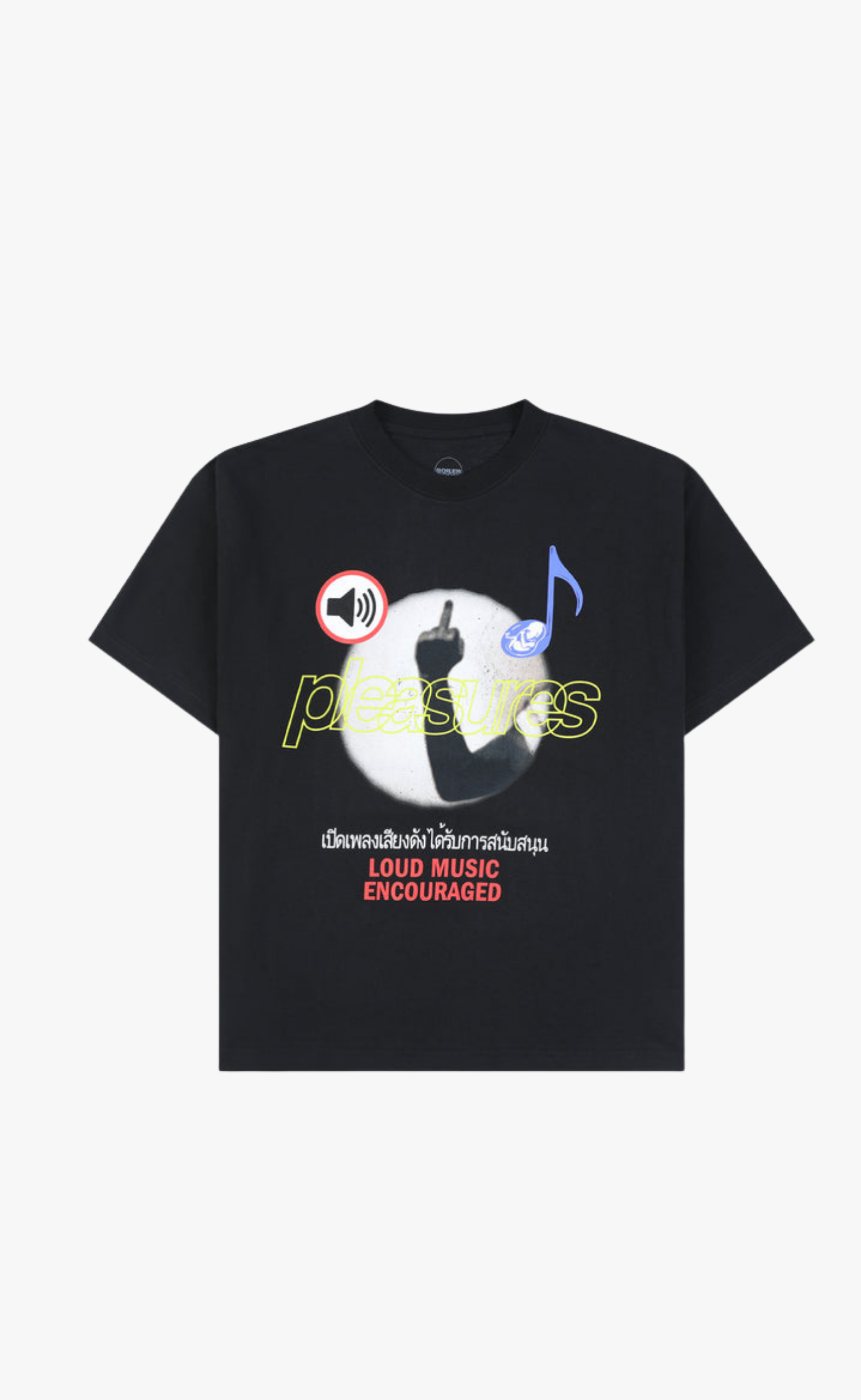 LOUD MUSIC BLACK T-SHIRT