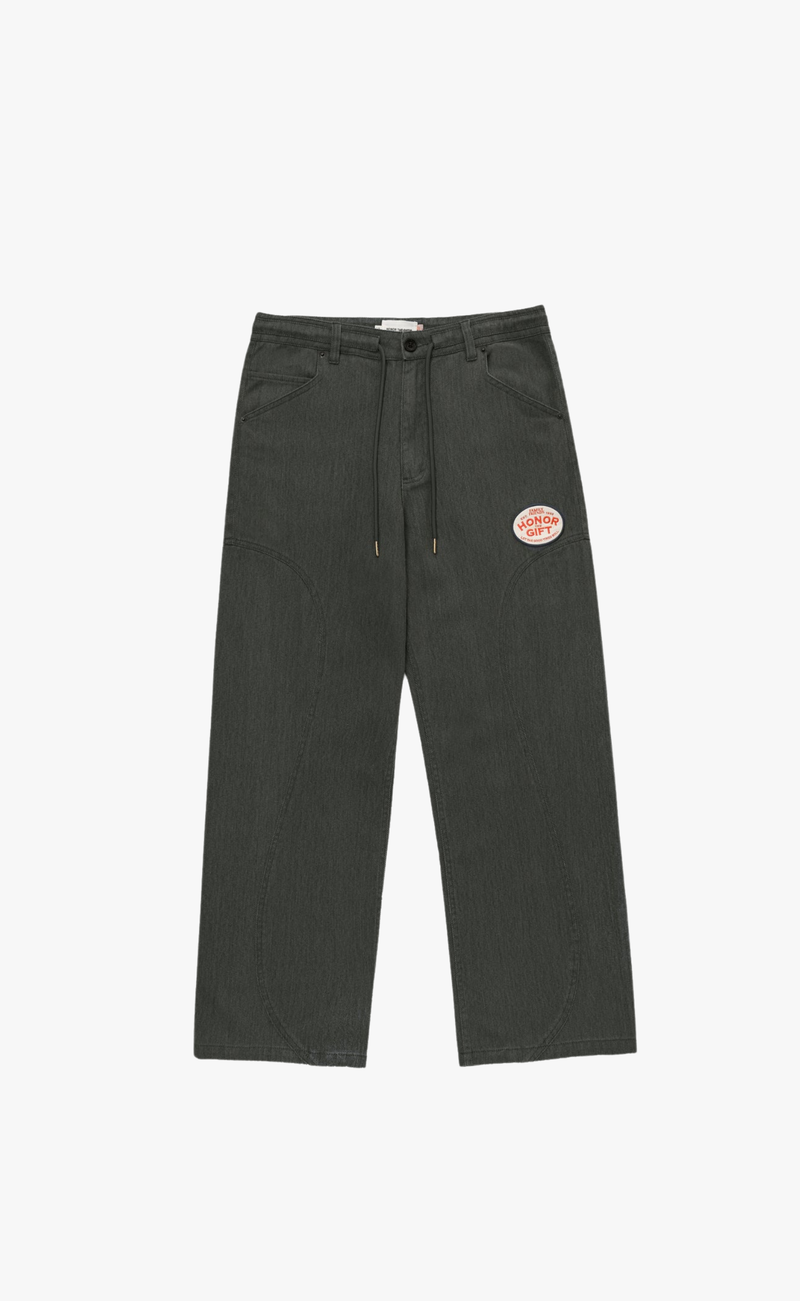 TWILL PARTY BLACK PANTS