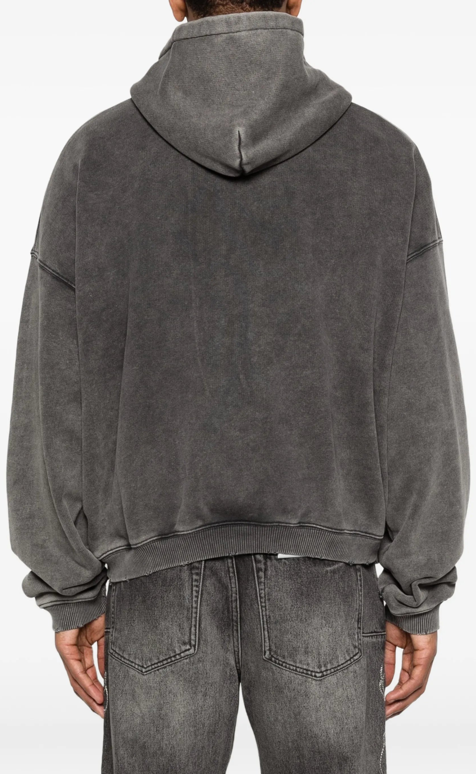 PEGASUS ZIP THROUGH VINTAGE GREY HOODIE