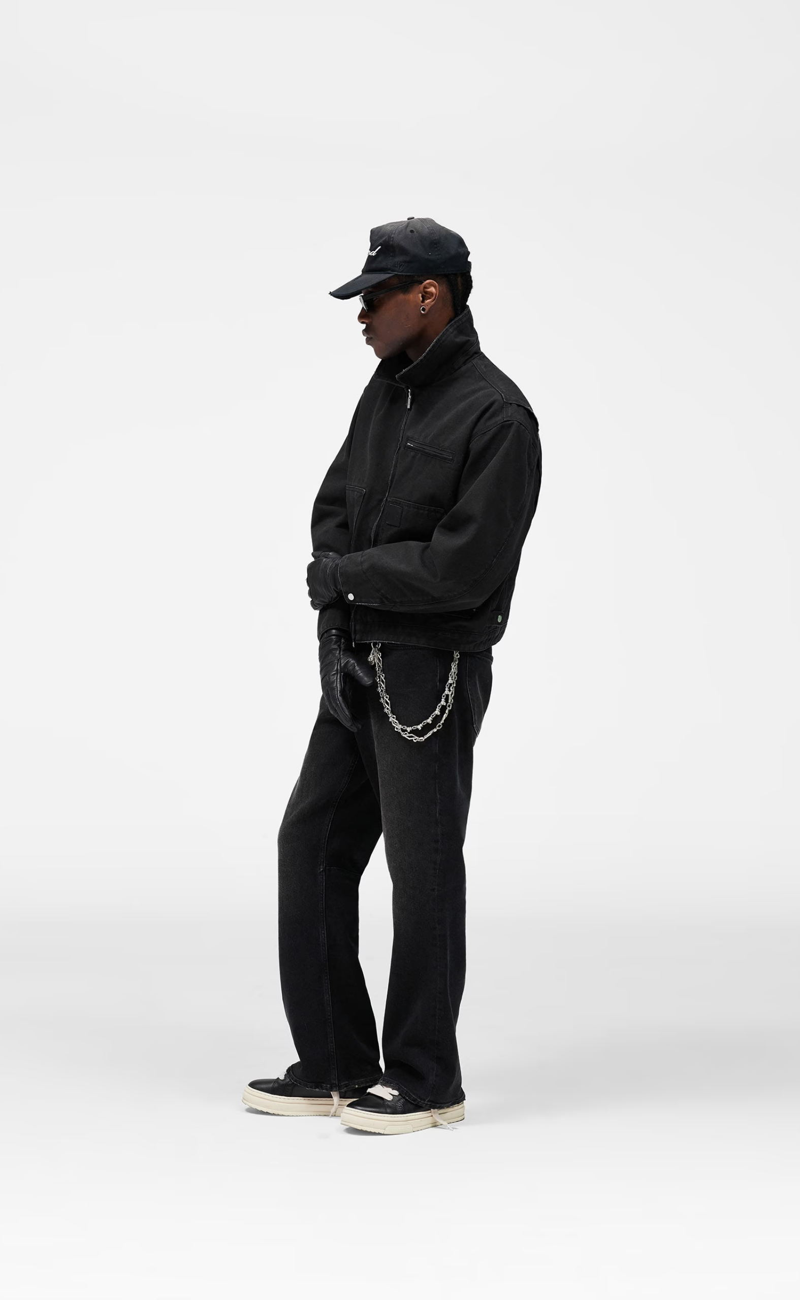 WORKER WASHED BLACK JACKET