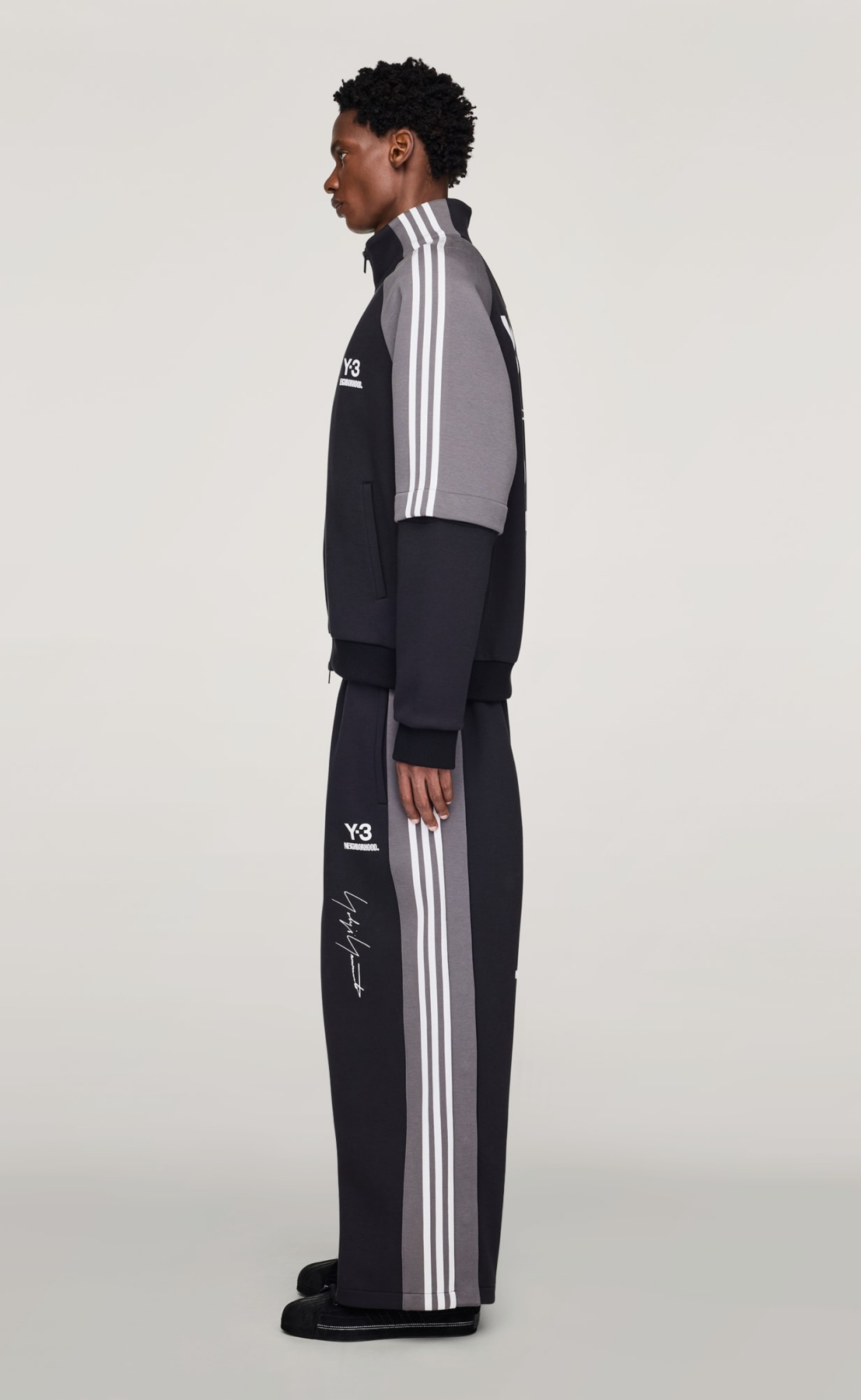 Y-3 NBHD TRACK TOP BLACK HOODIE