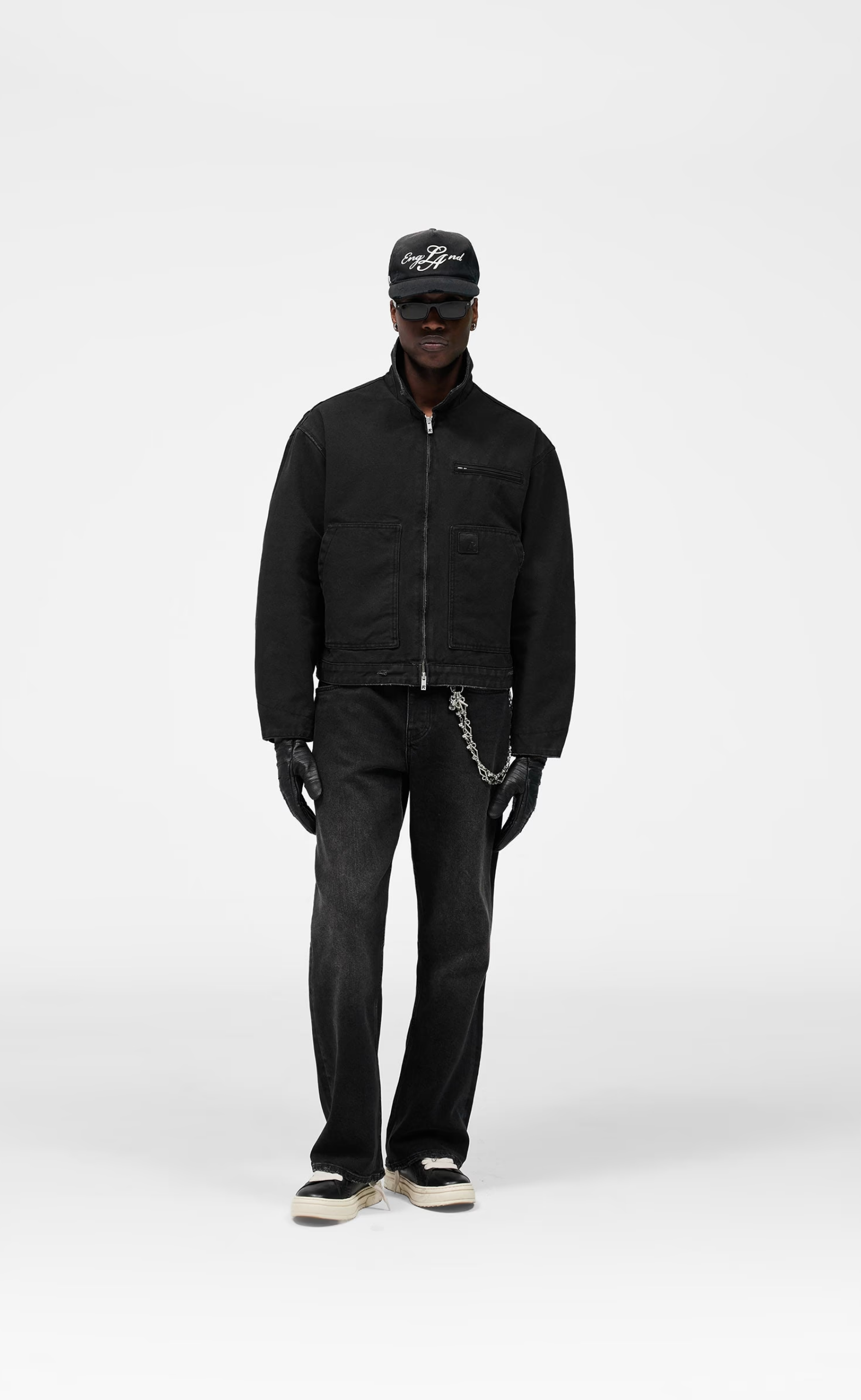WORKER WASHED BLACK JACKET