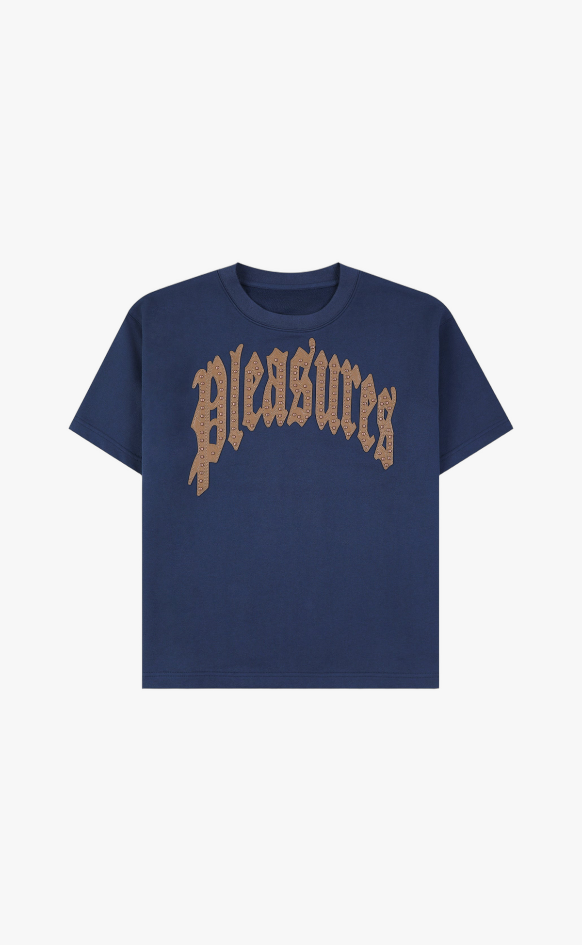 TWITCH STUDDED SHORT SLEEVE NAVY T-SHIRT