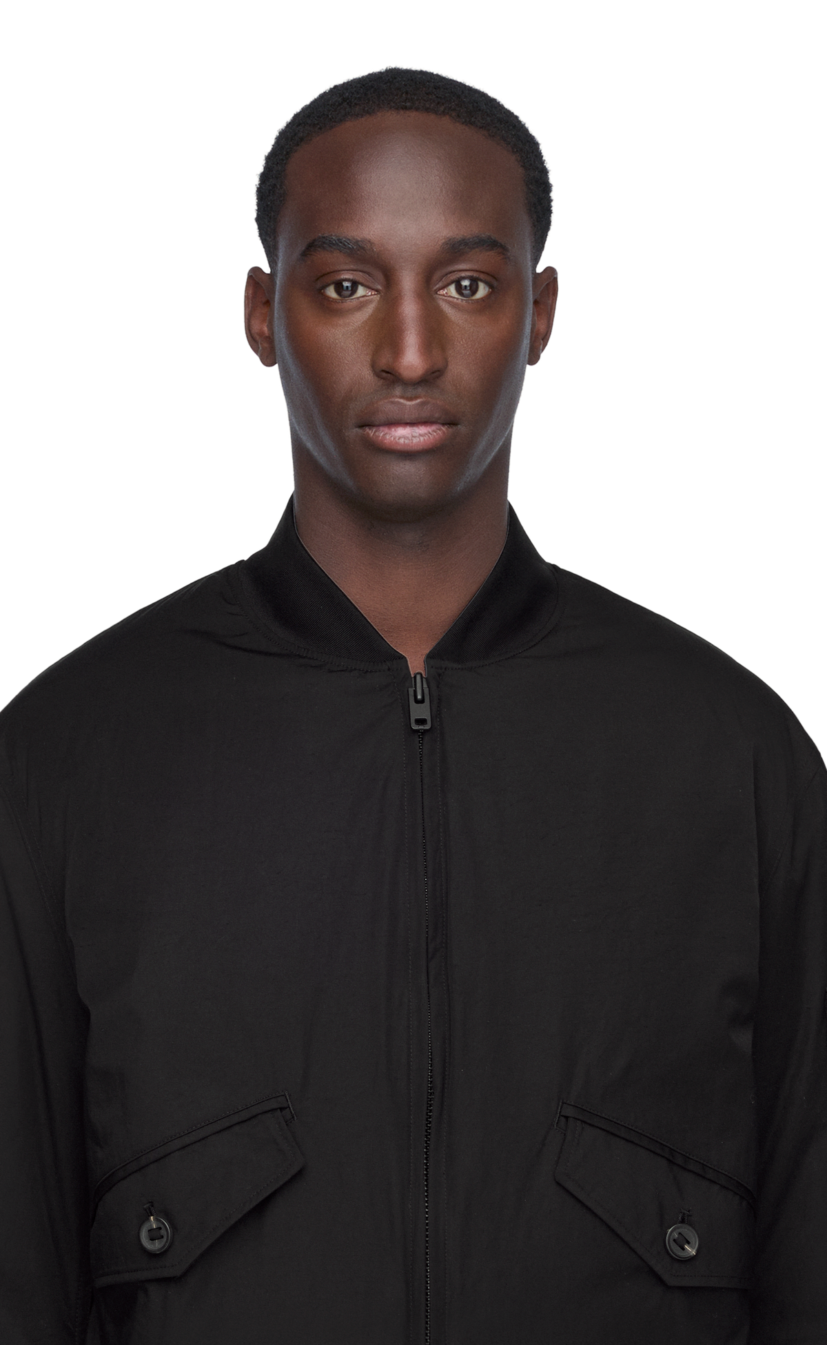 Y-3 NYLON BOMBER BLACK JACKET