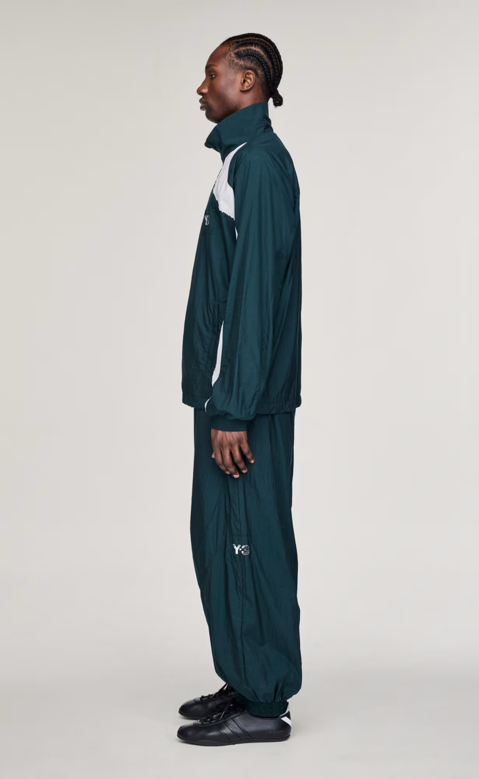 Y-3 RAW EDGE 3 STRIPES NYLON AURORA IVY JACKET