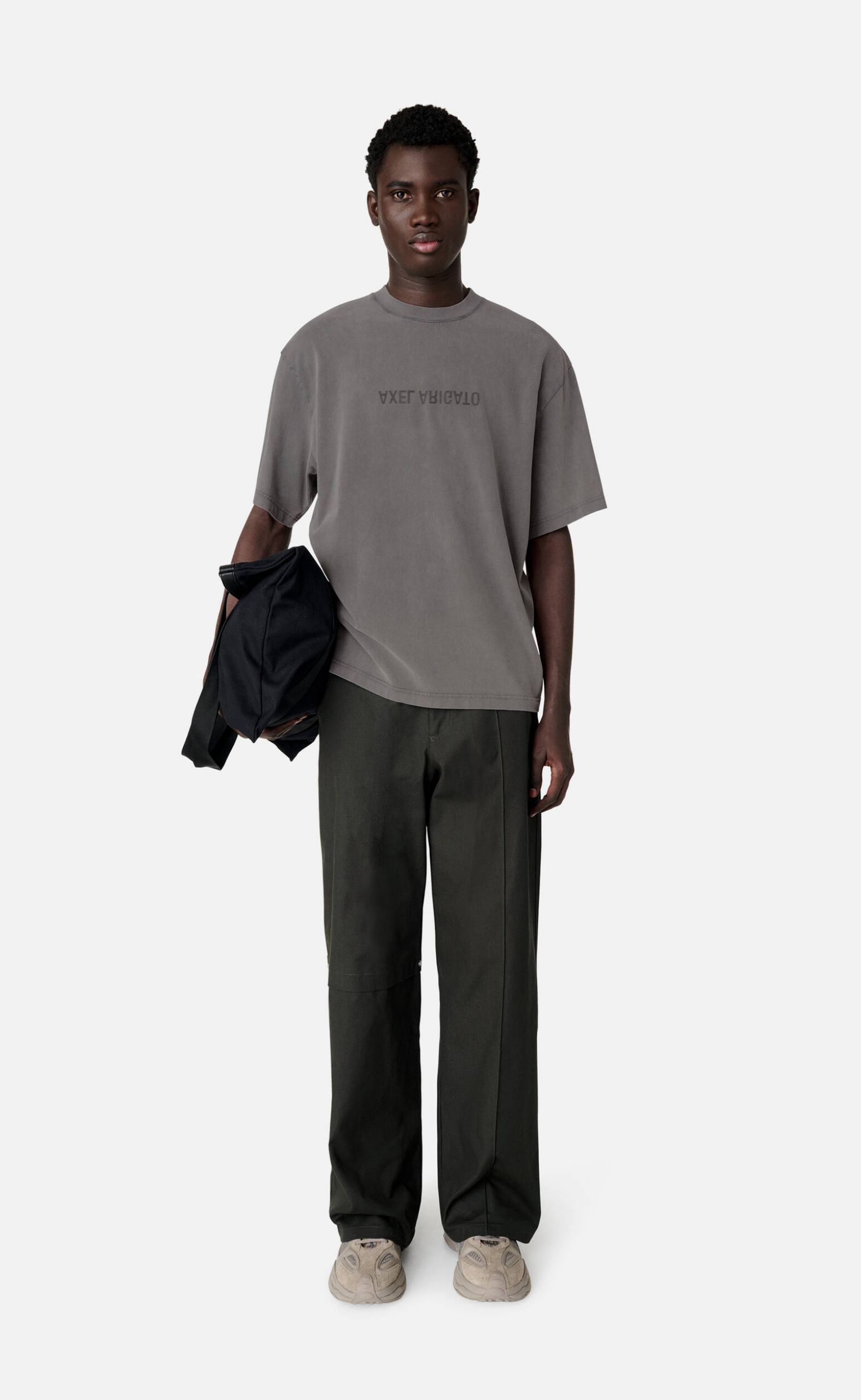 DISTORT WASHED STEEL GREY T-SHIRT