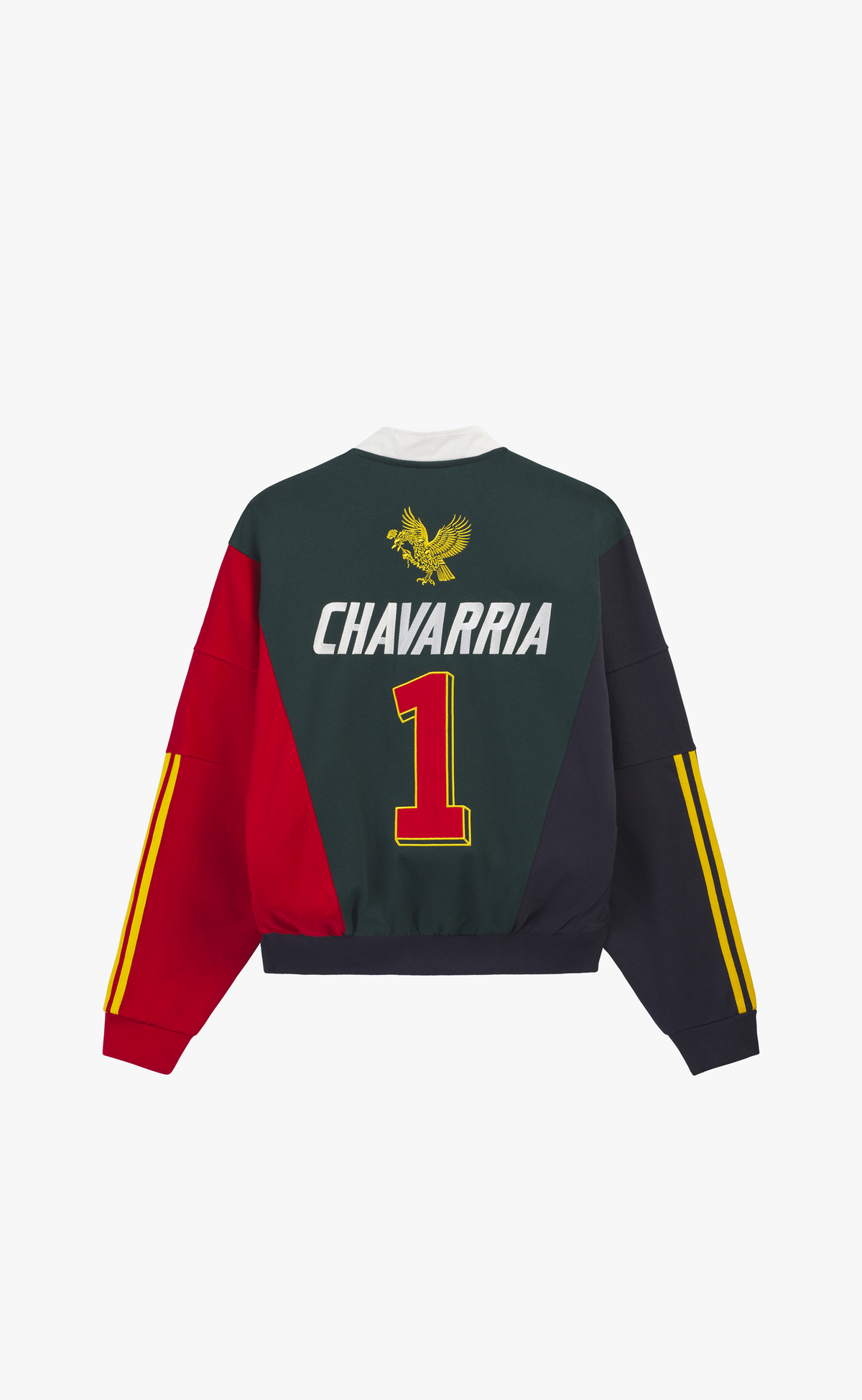 CHAVARRIA WATSONVILLE QUARTER ZIP GREEN RED CREWNECK