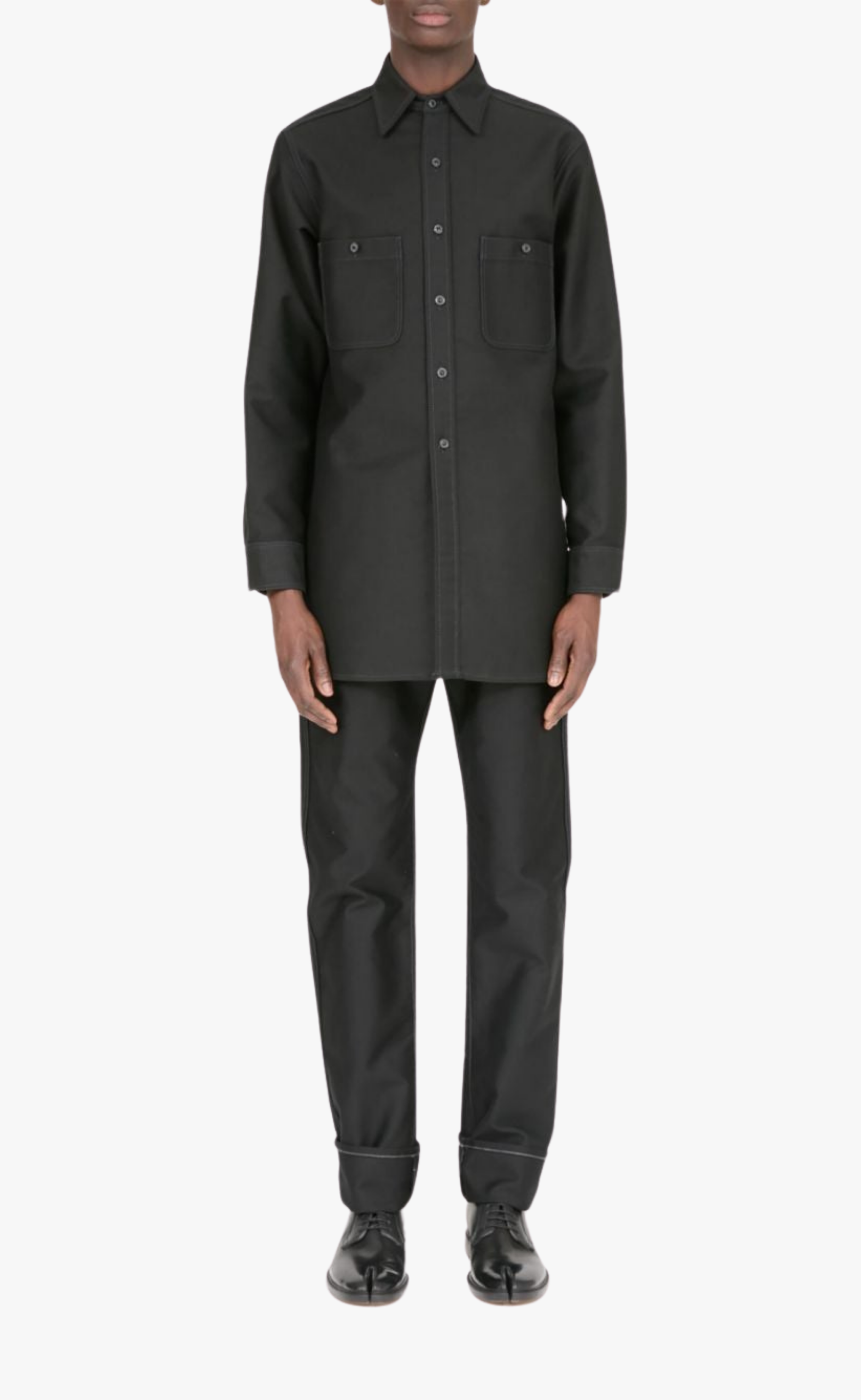 POCKET BLACK SHIRT