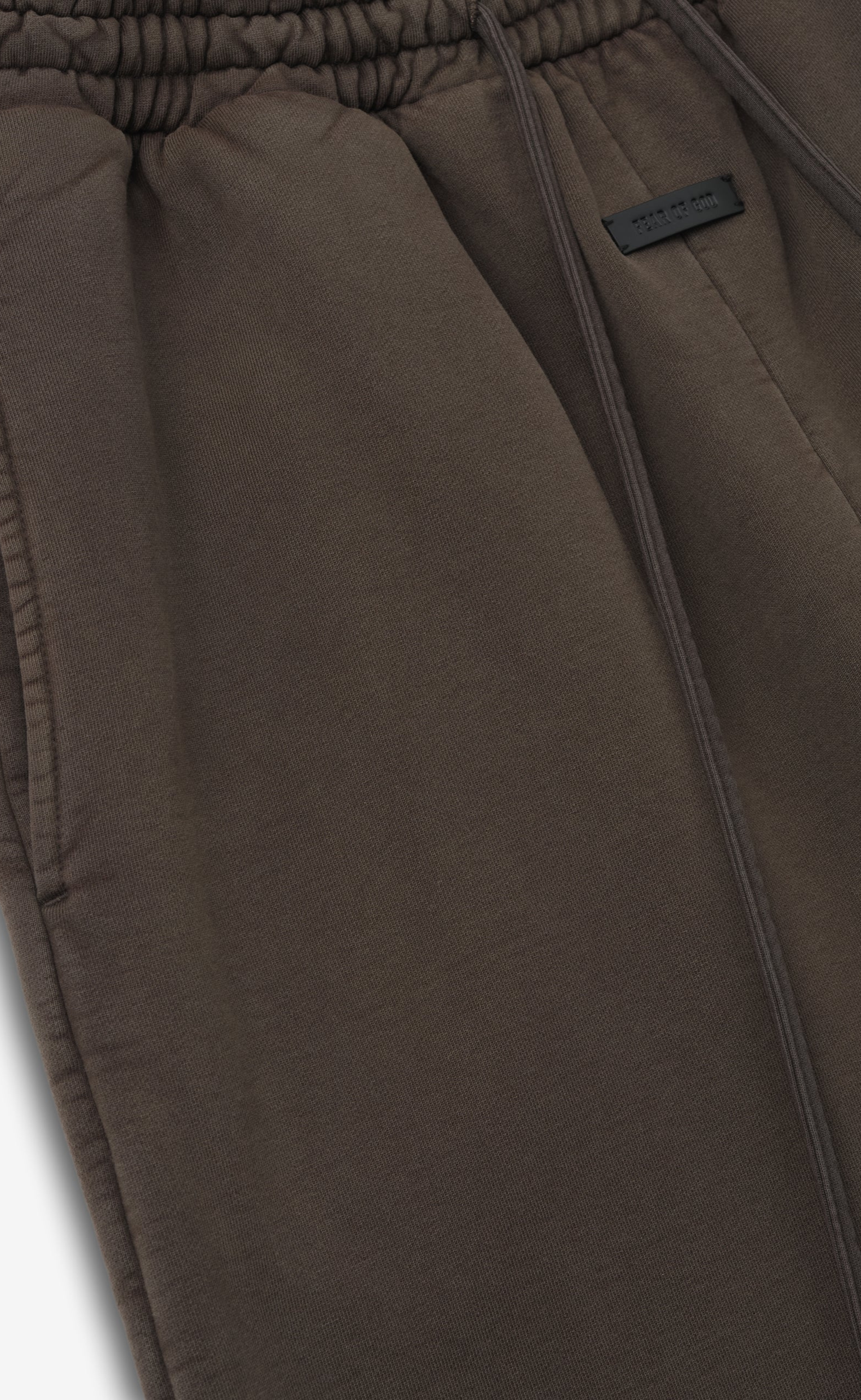 SUNFADED WIDE LEG FADED BROWN SWEATPANTS