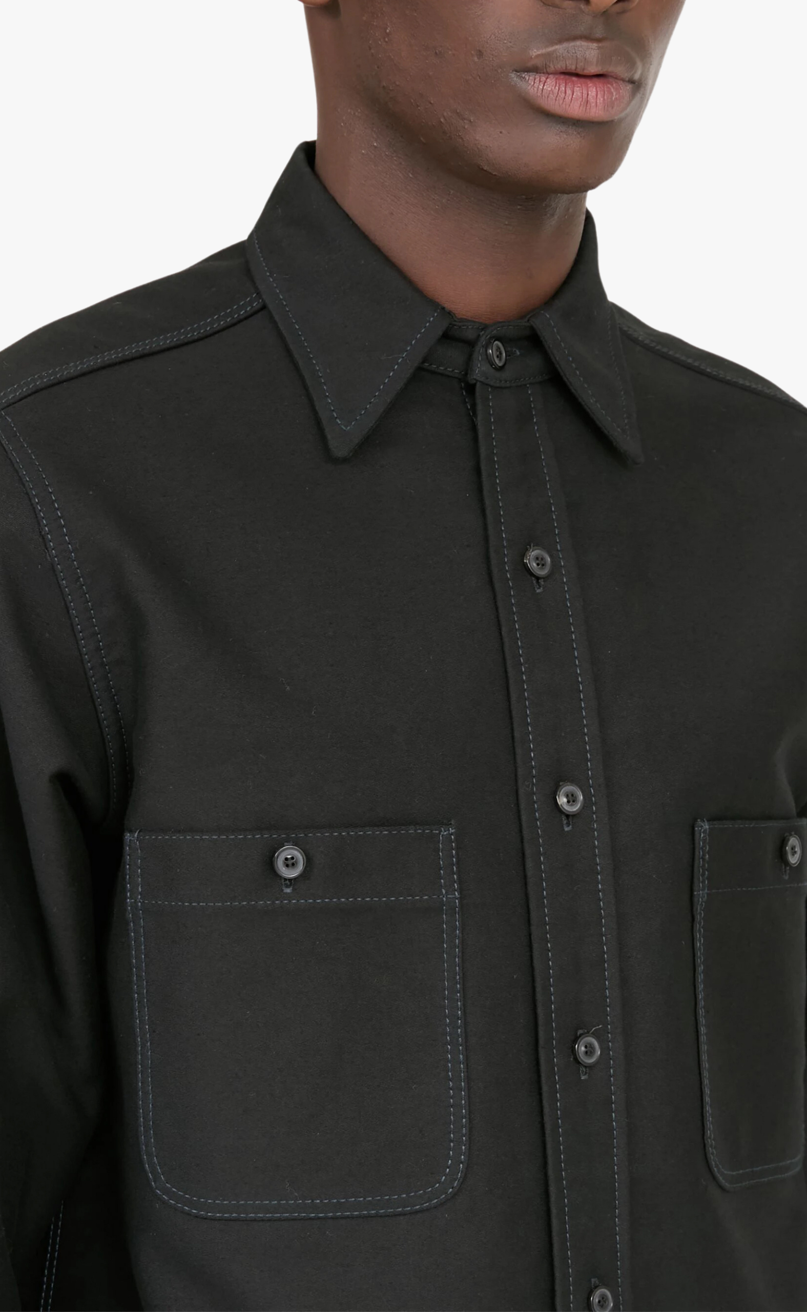 POCKET BLACK SHIRT