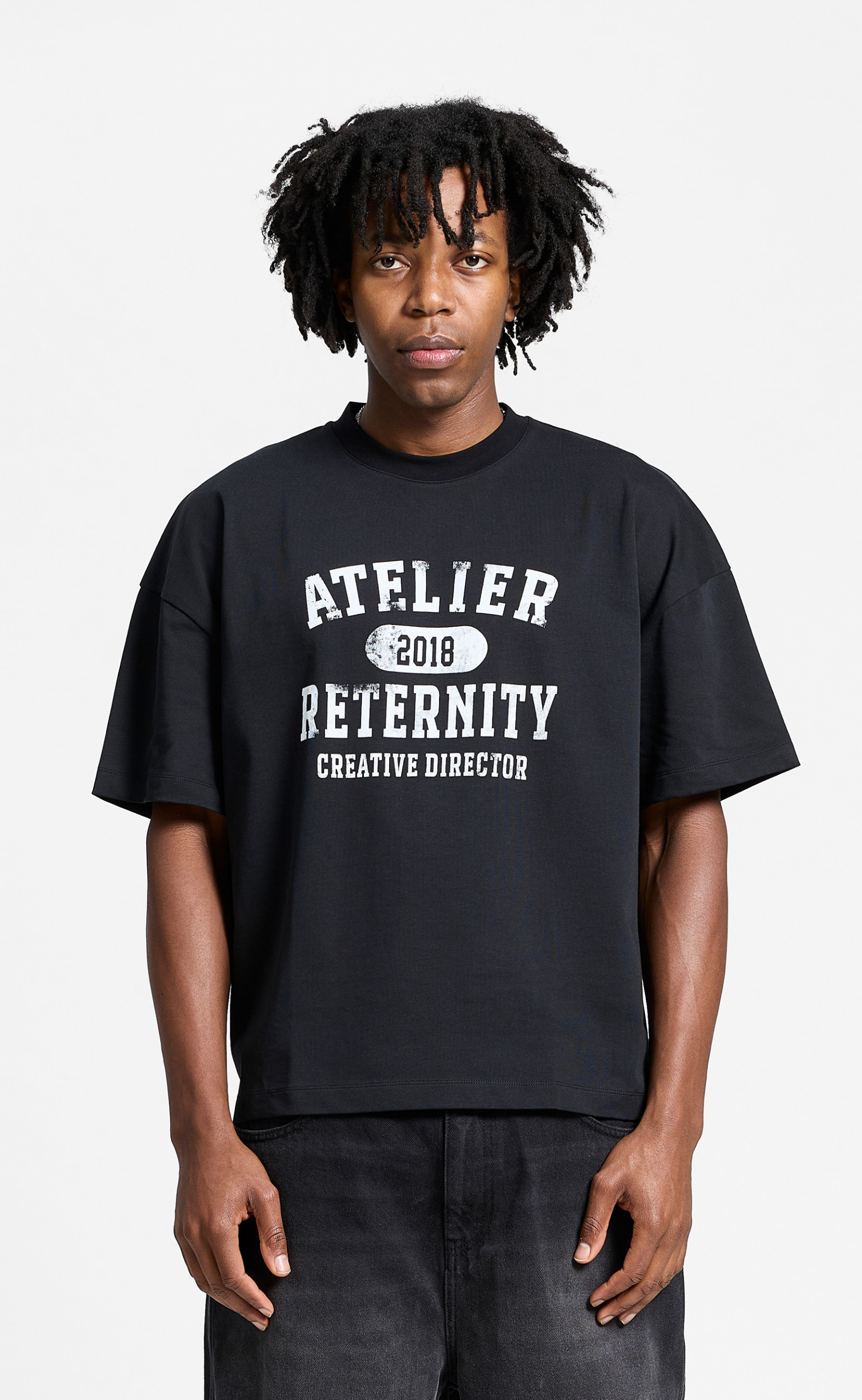 ATELIER EMBLEM BLACK T-SHIRT