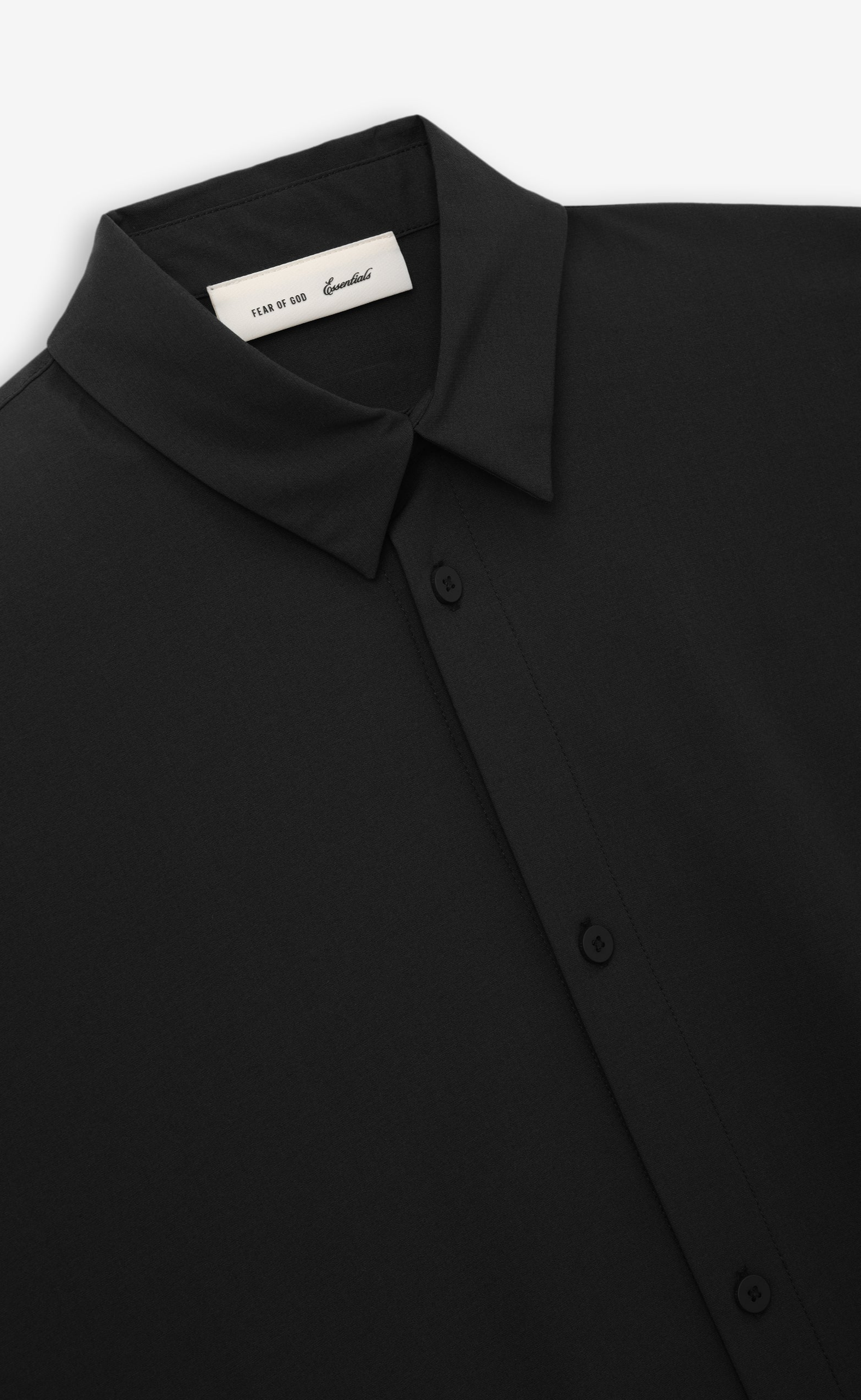 3/4 SLEEVE BUTTON UP VINTAGE BLACK SHIRT