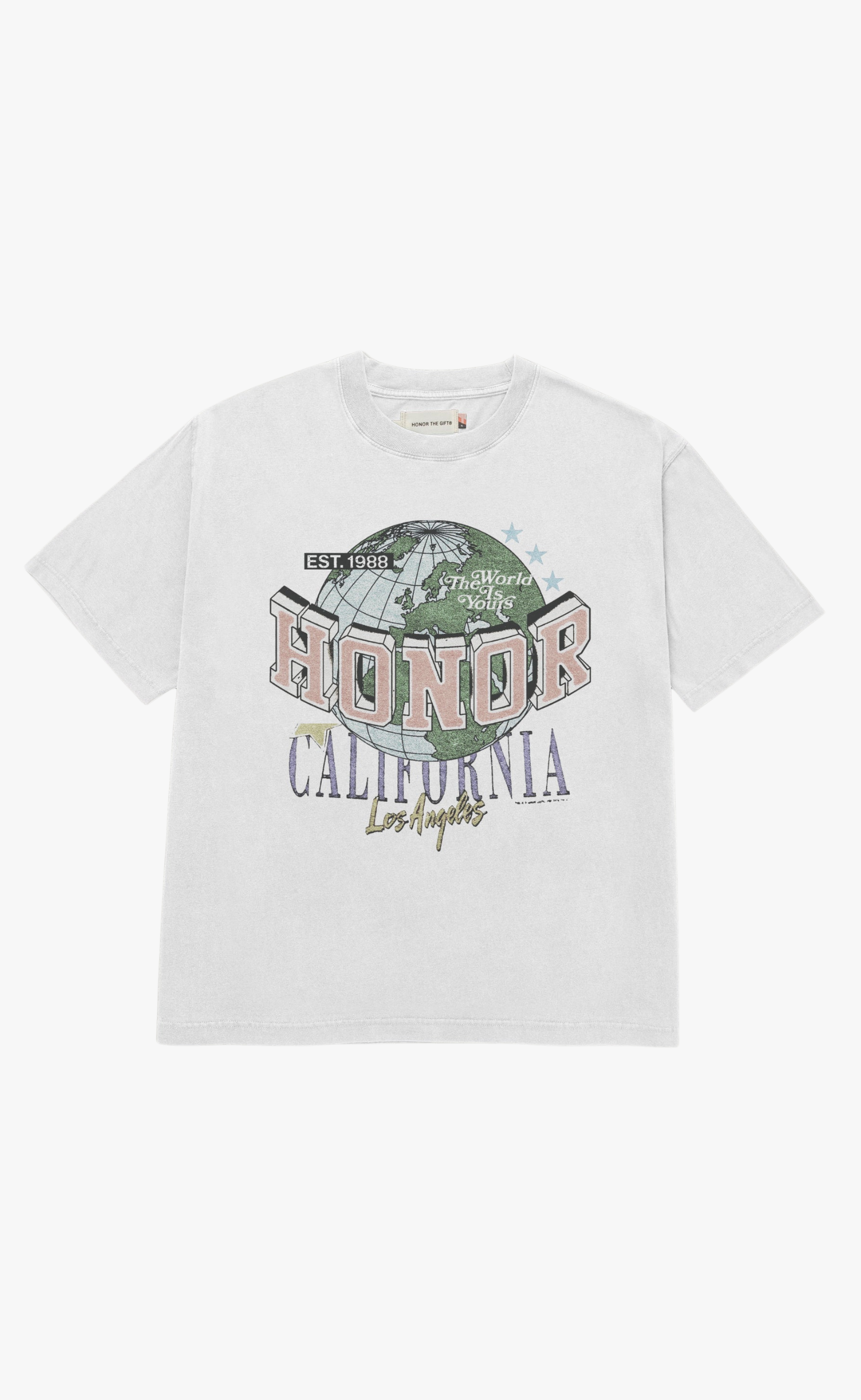 HONOR CALIFORNIA WHITE T-SHIRT