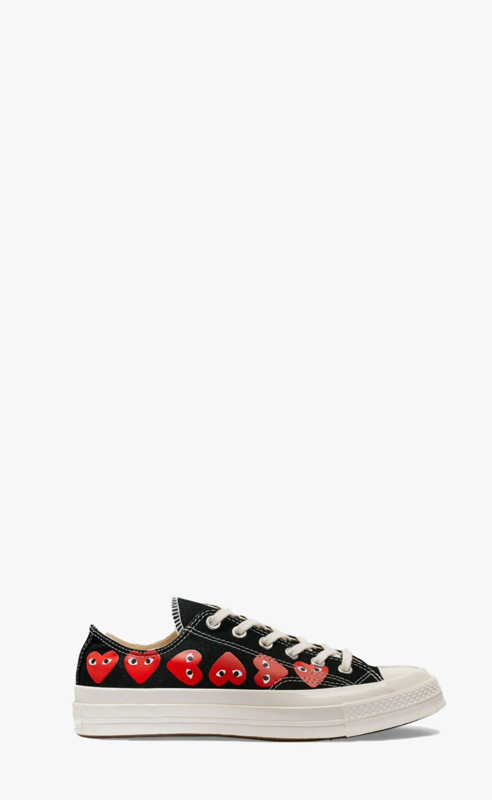 BLACK CONVERSE MULTI HART LOW TOP